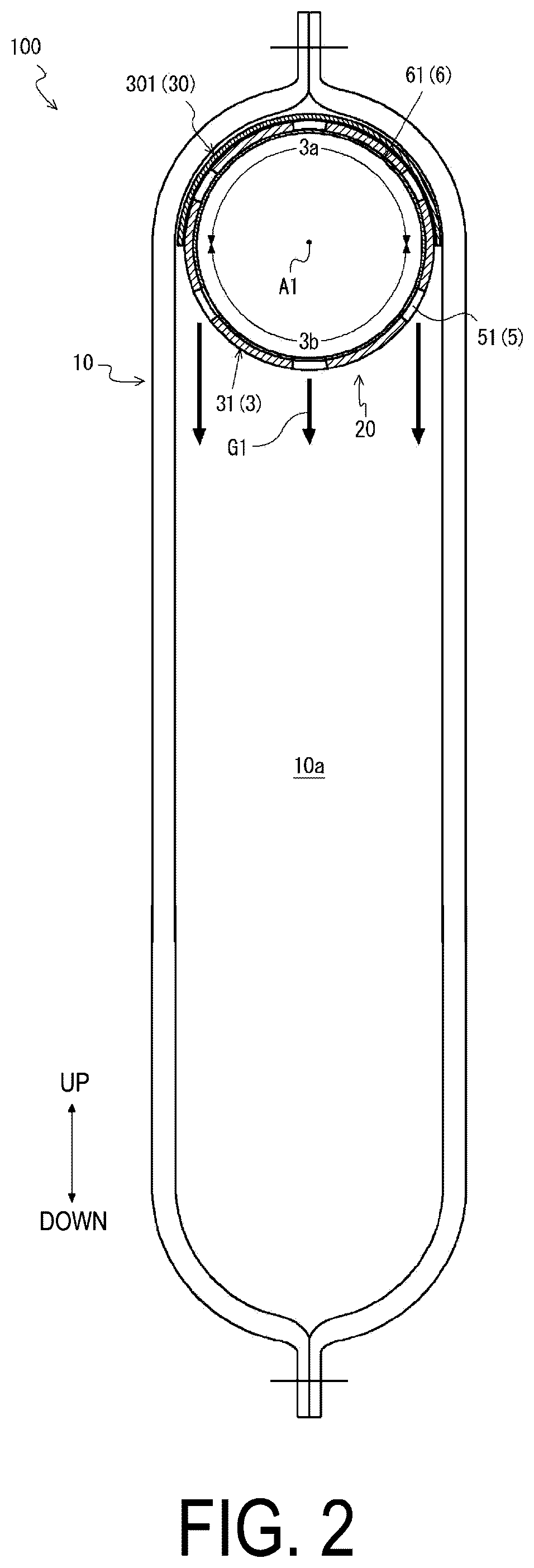 Patent US12304417 Figure 2 – Gas generator and airbag device