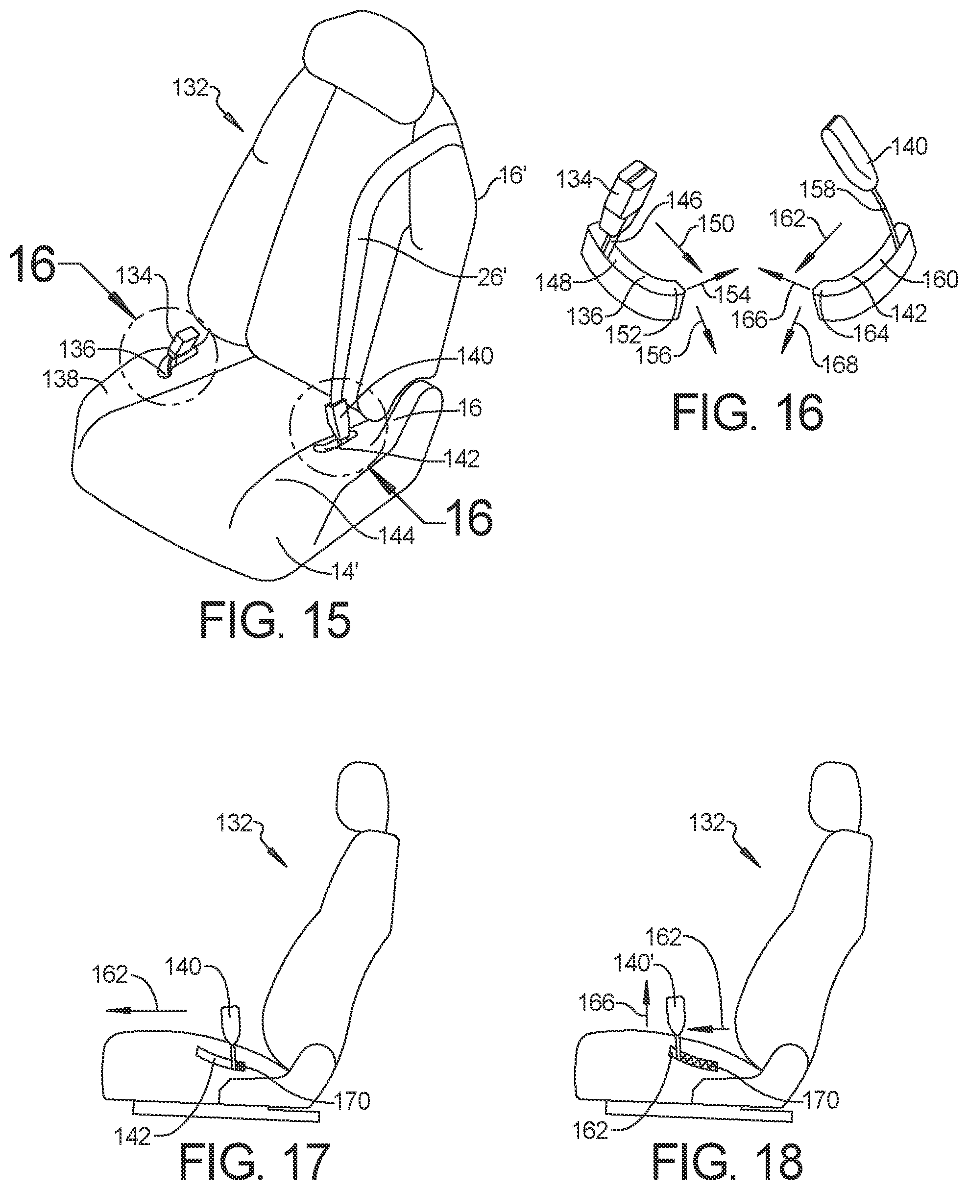Patent US12304419 Figure 7 – Seatbelt anchorage with energy absorption for frontal impact protection
