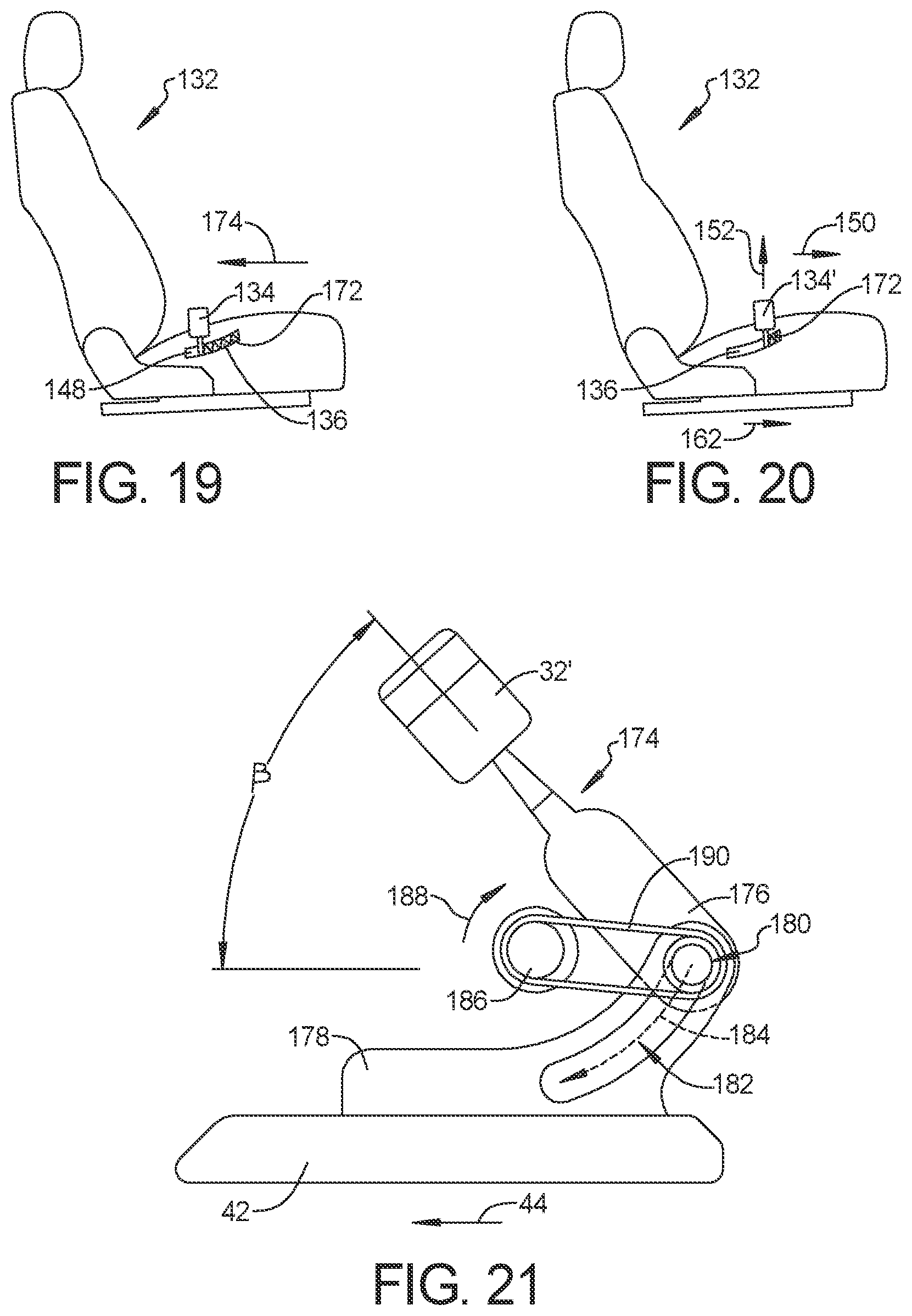 Patent US12304419 Figure 8 – Seatbelt anchorage with energy absorption for frontal impact protection