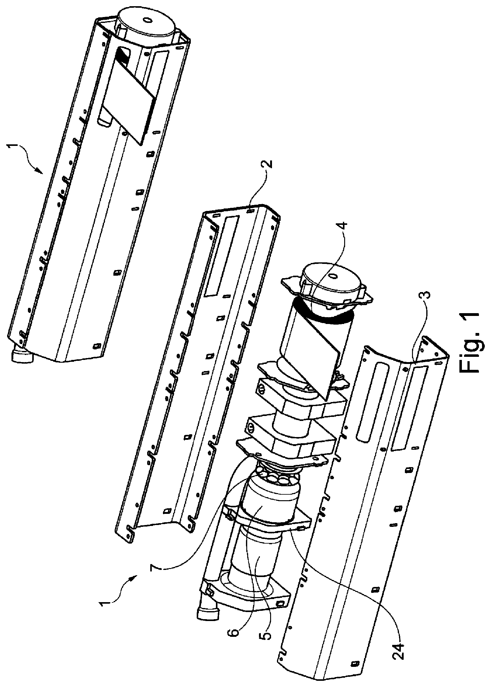 Patent US12304420 Figure 1 – Belt retractor