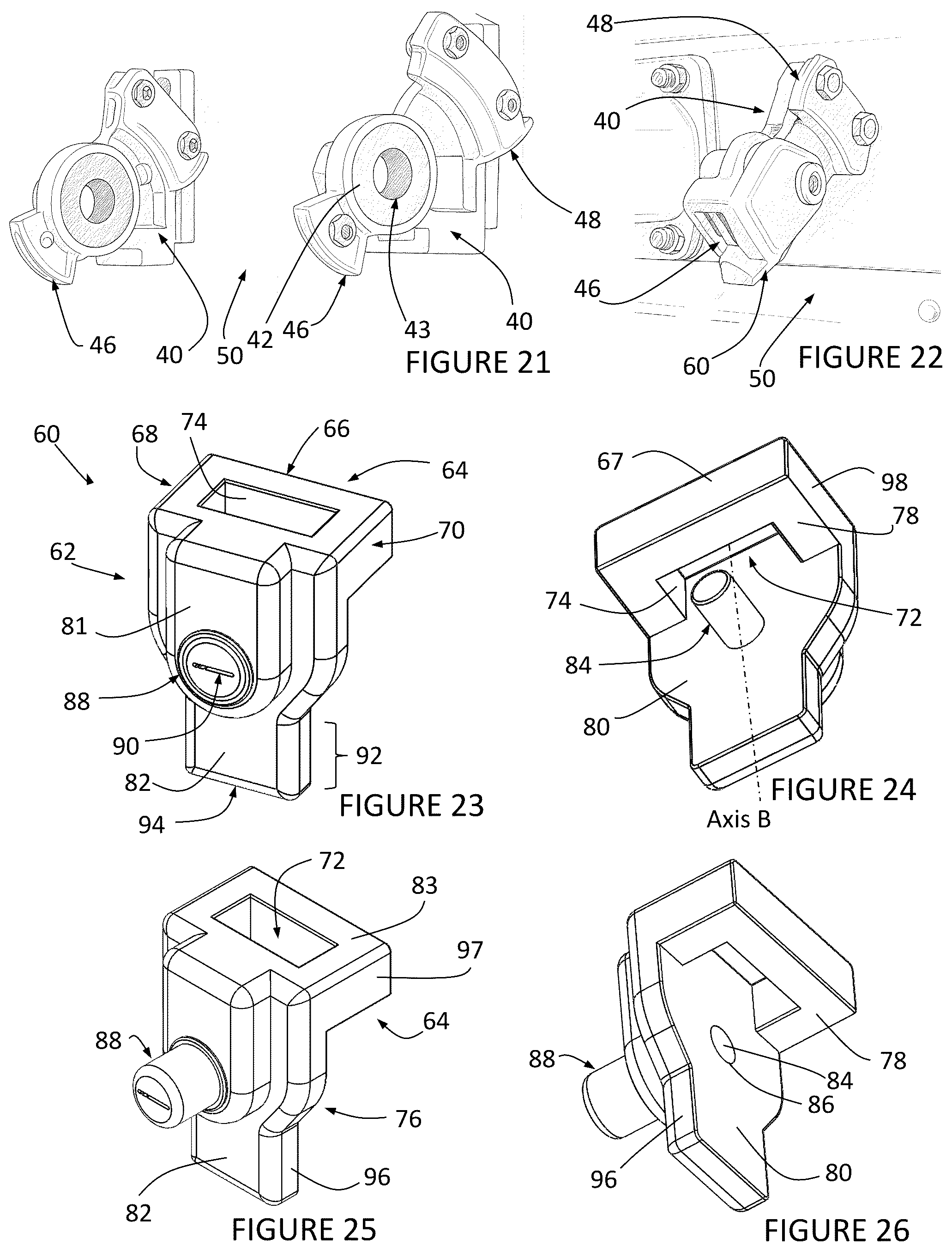 Patent US12304421 Figure 6 – Glad hand lock hanger and methods of use