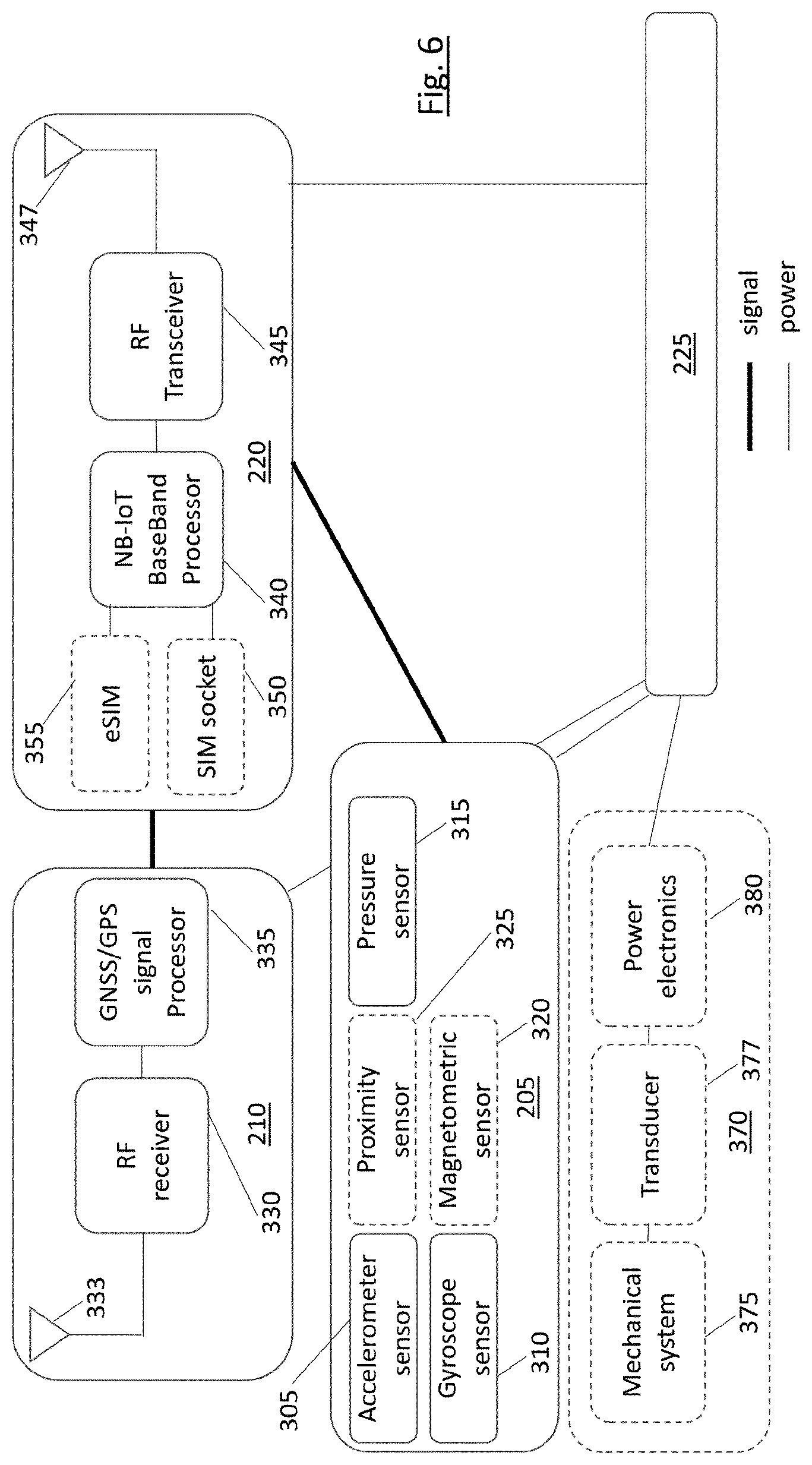 Patent US12304422 Figure 6 – Anti-theft alarm device for wheels / tires of vehicles
