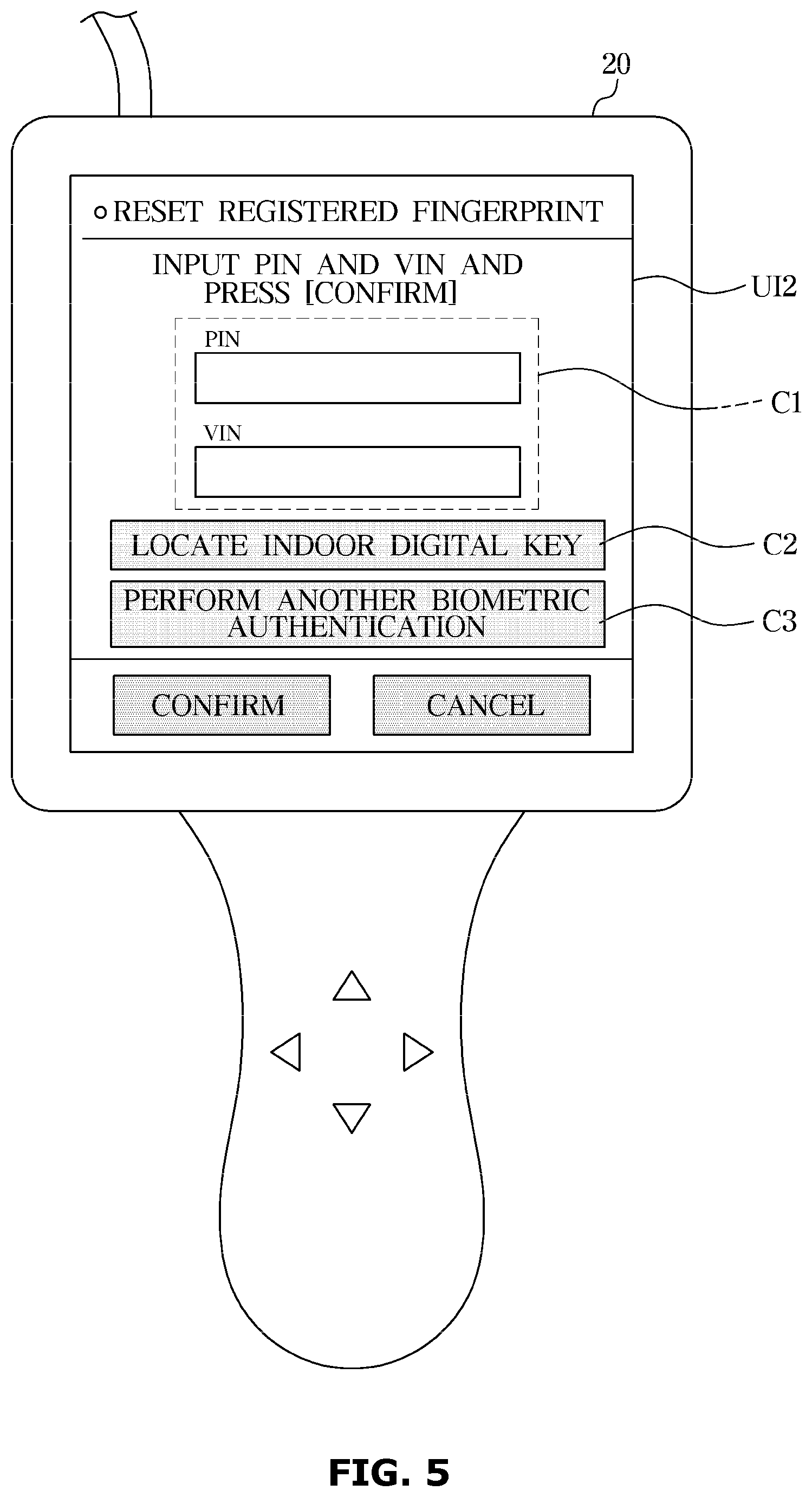 Patent US12304426 Figure 5 – Fingerprint data reset system and fingerprint data reset method
