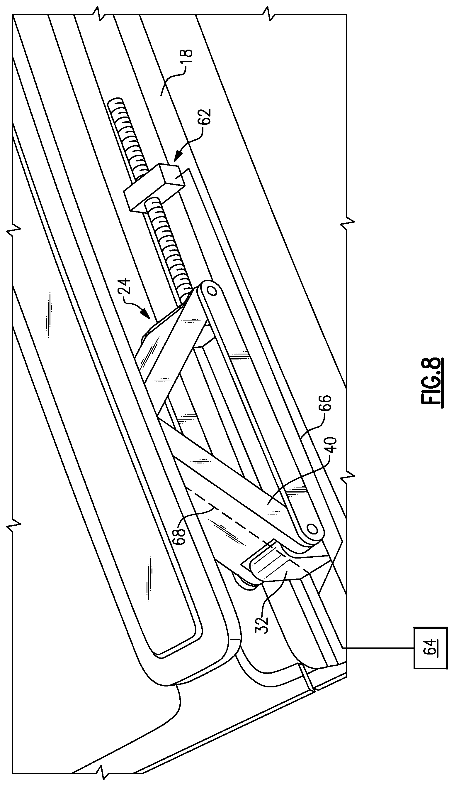 Patent US12304431 Figure 7 – Vehicle with selectively deployable roof rails