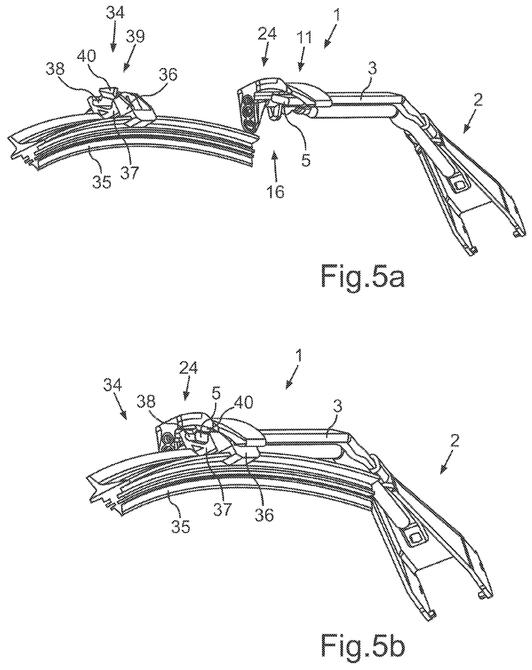 Patent US12304432 Figure 5 – Wind deflector for a windscreen wiper system of a motor vehicle