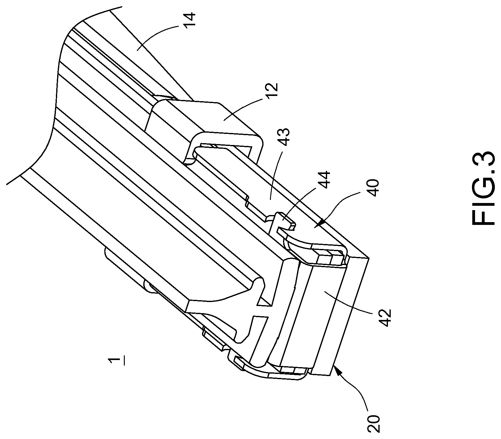 Patent US12304433 Figure 3 – Windshield wiper assembly structure