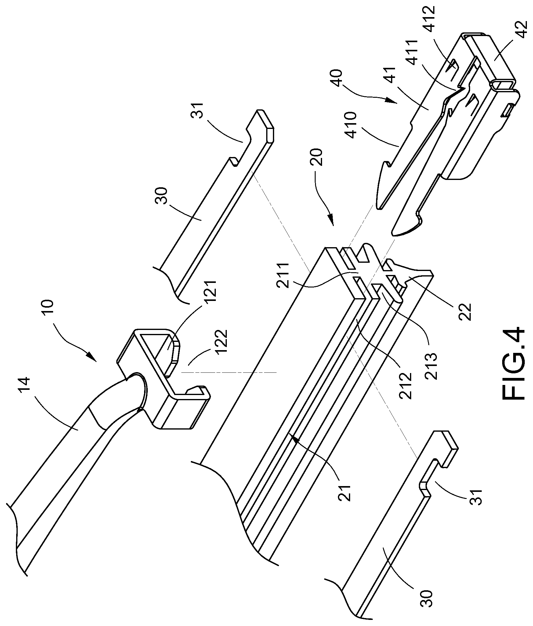 Patent US12304433 Figure 4 – Windshield wiper assembly structure