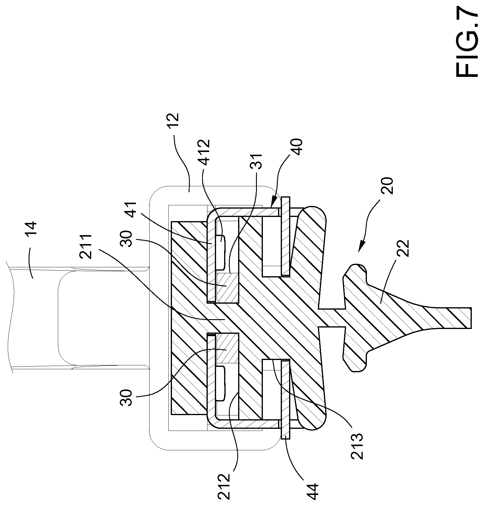 Patent US12304433 Figure 6 – Windshield wiper assembly structure