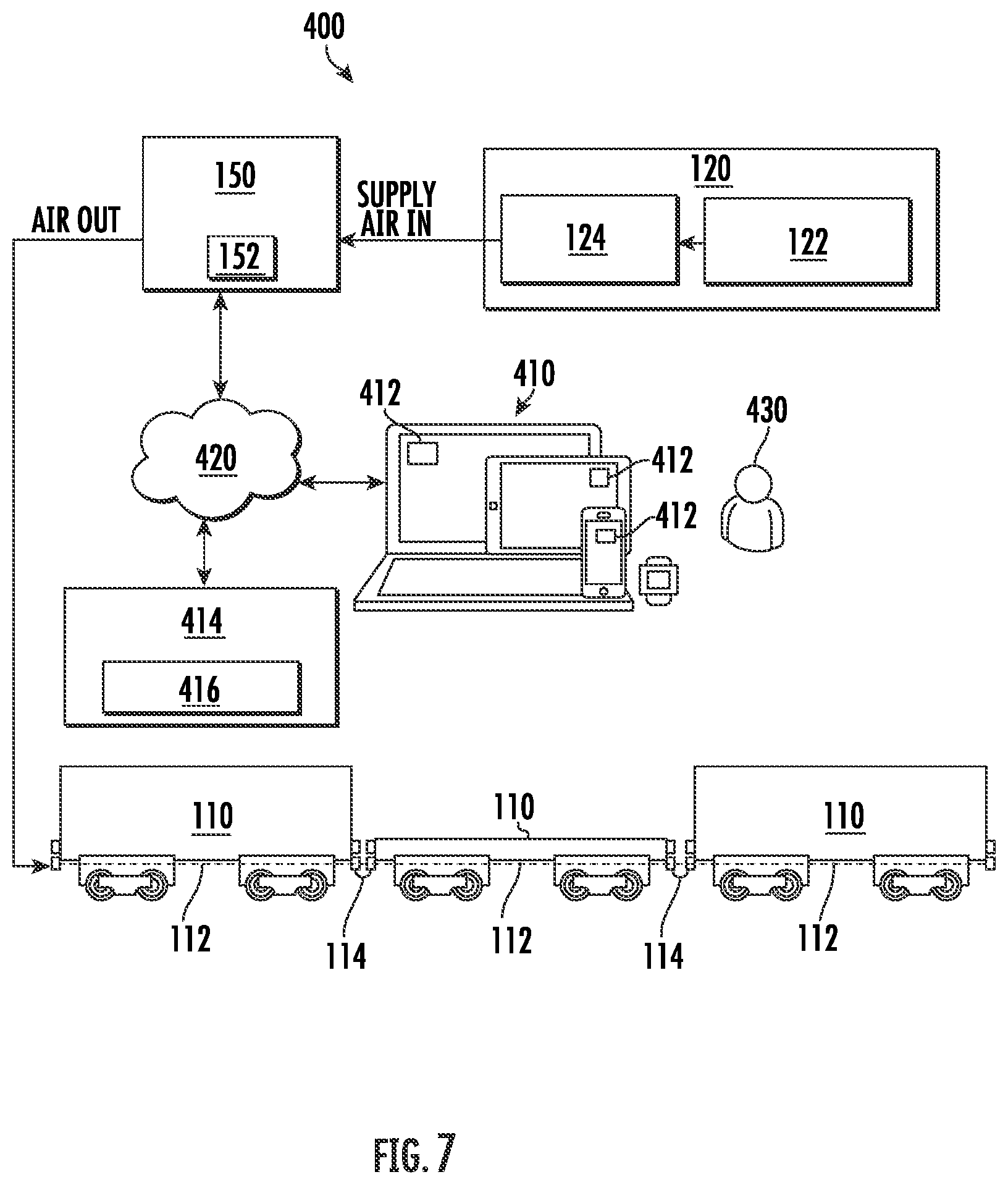 Patent US12304441 Figure 8 – Air compressor load management system and method including an air compressor load control device