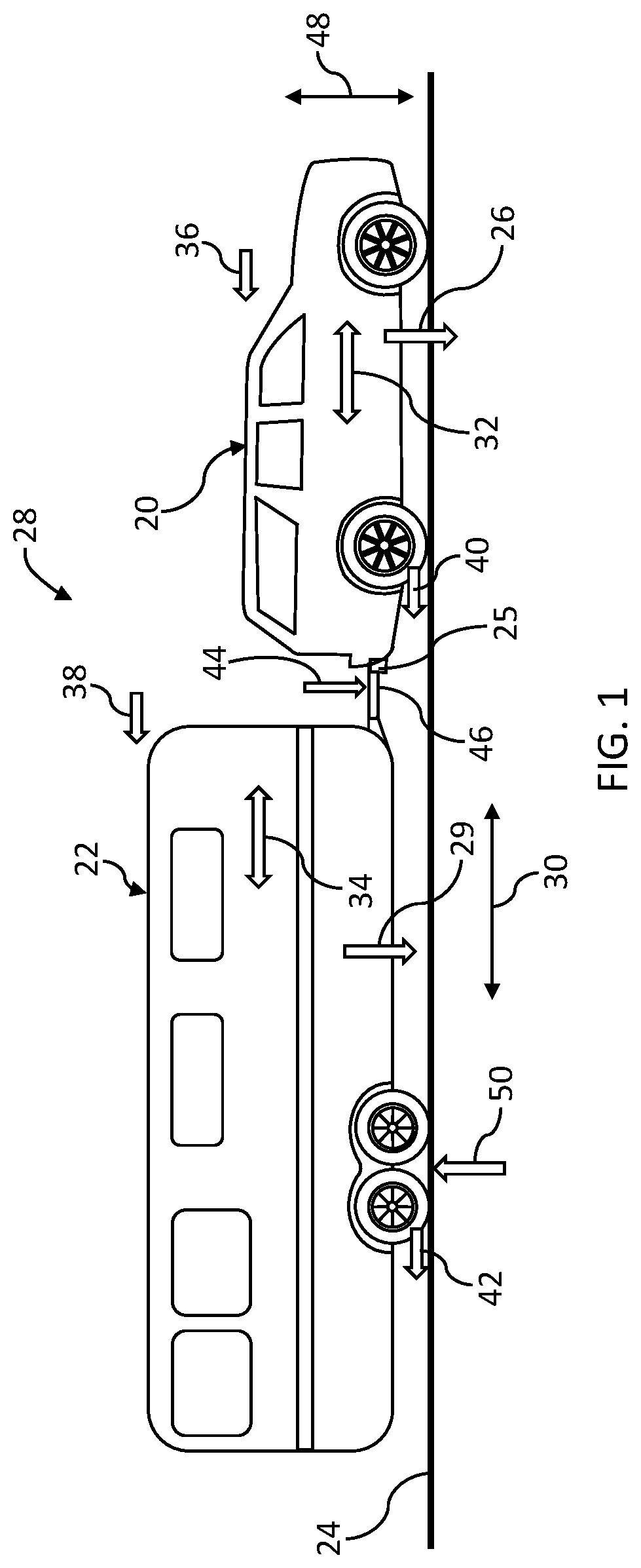 Patent US12304444 Figure 1 – Methods and systems for automatic trailer brake gain scaling