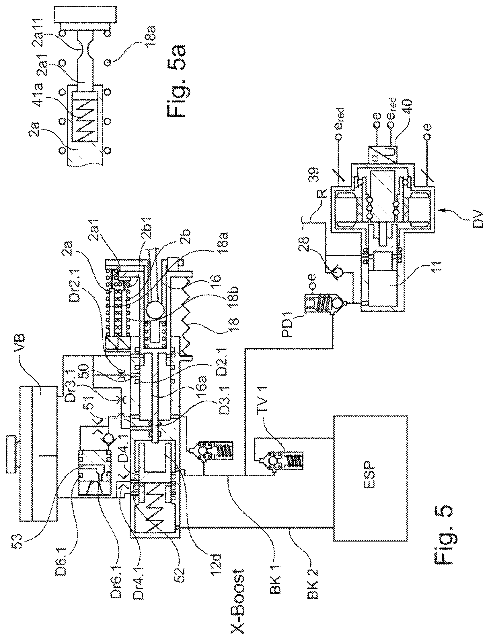 Patent US12304451 Figure 5 – Brake system