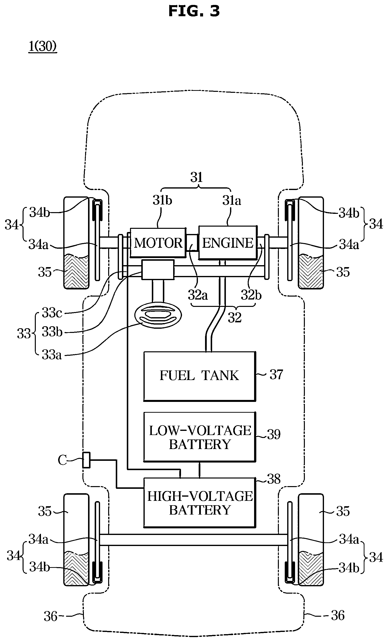 Patent US12304454 Figure 3 – Vehicle and method of controlling vehicle