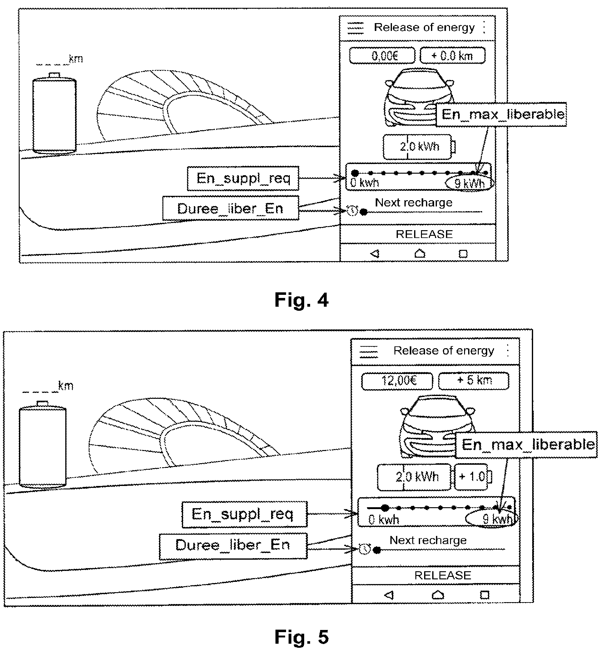 Patent US12304456 Figure 3 – Method for temporarily extending the autonomy of an electric vehicle