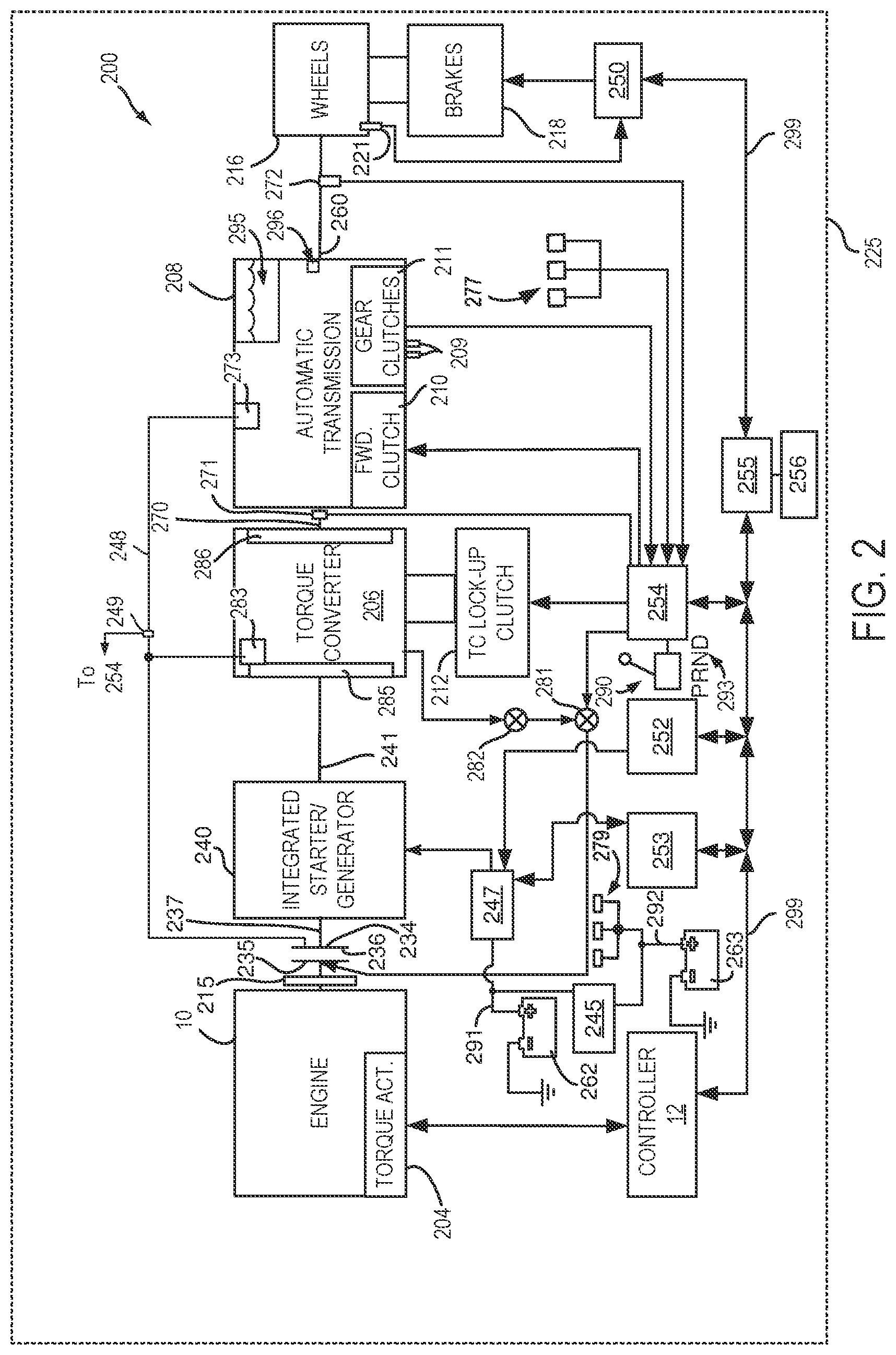 Patent US12304457 Figure 2 – System and method for starting an engine