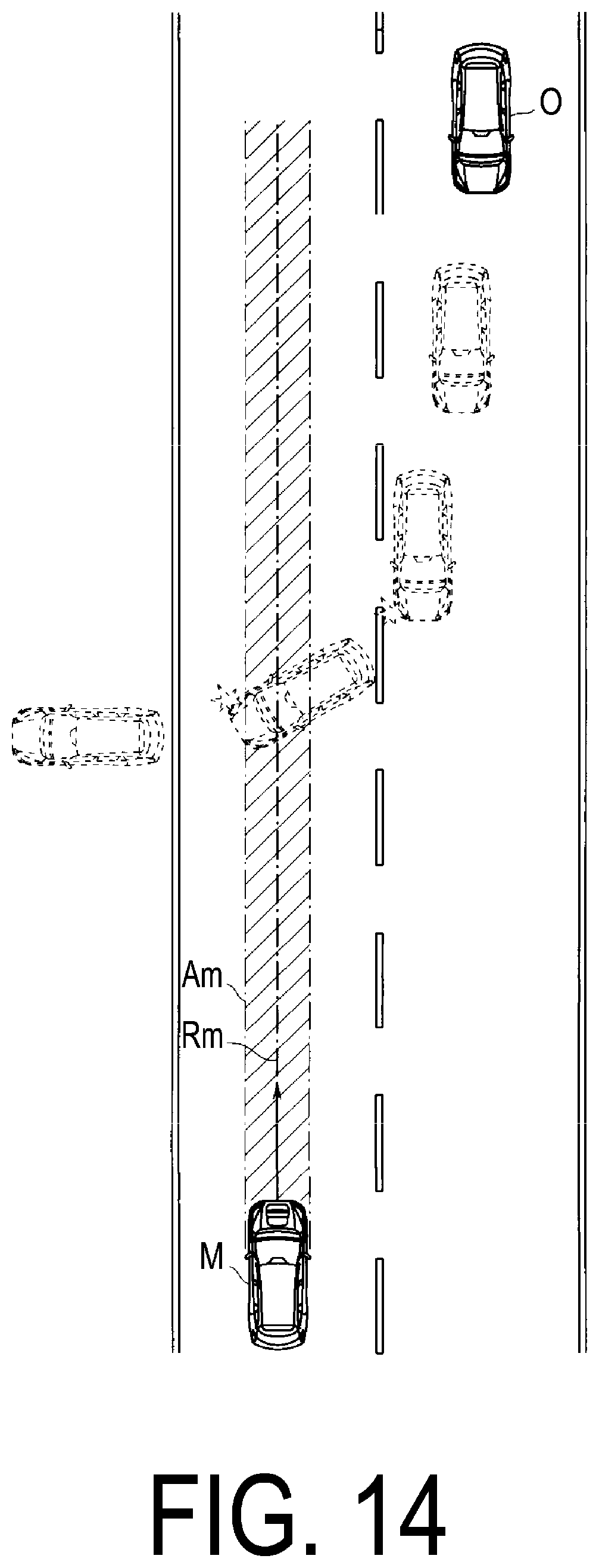 Patent US12304468 Figure 14 – Vehicle driving assist device