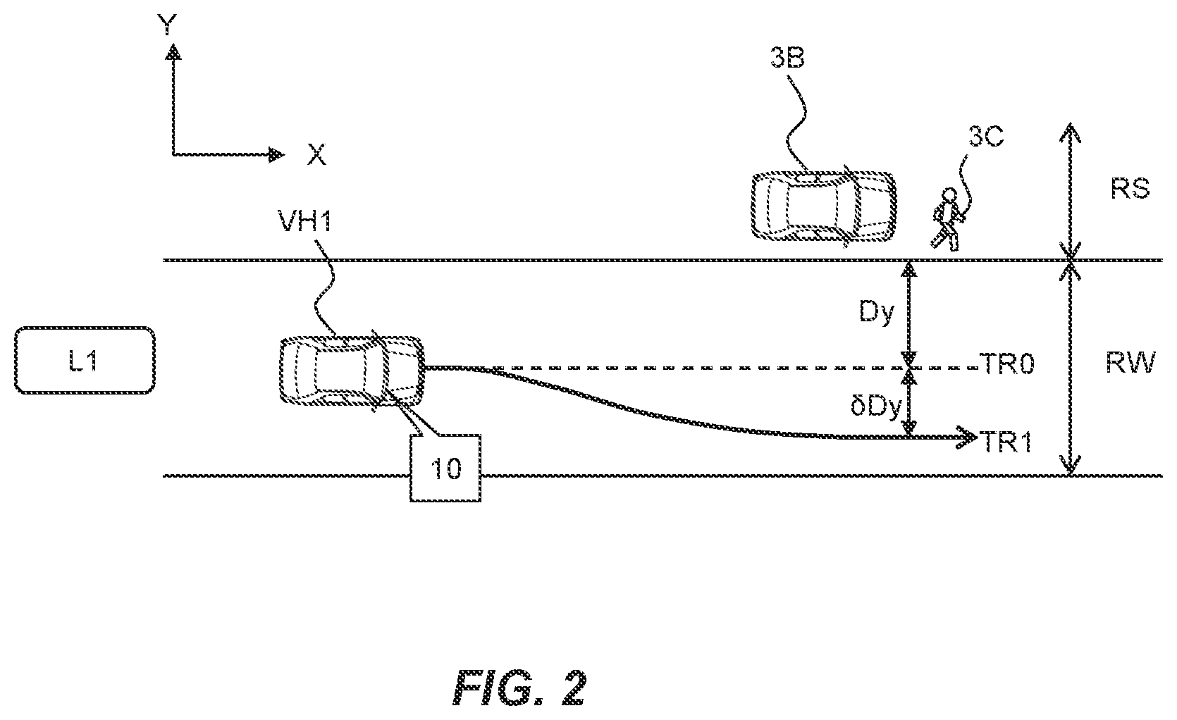 Patent US12304472 Figure 2 – Driving assist method and driving assist device for vehicle and medium