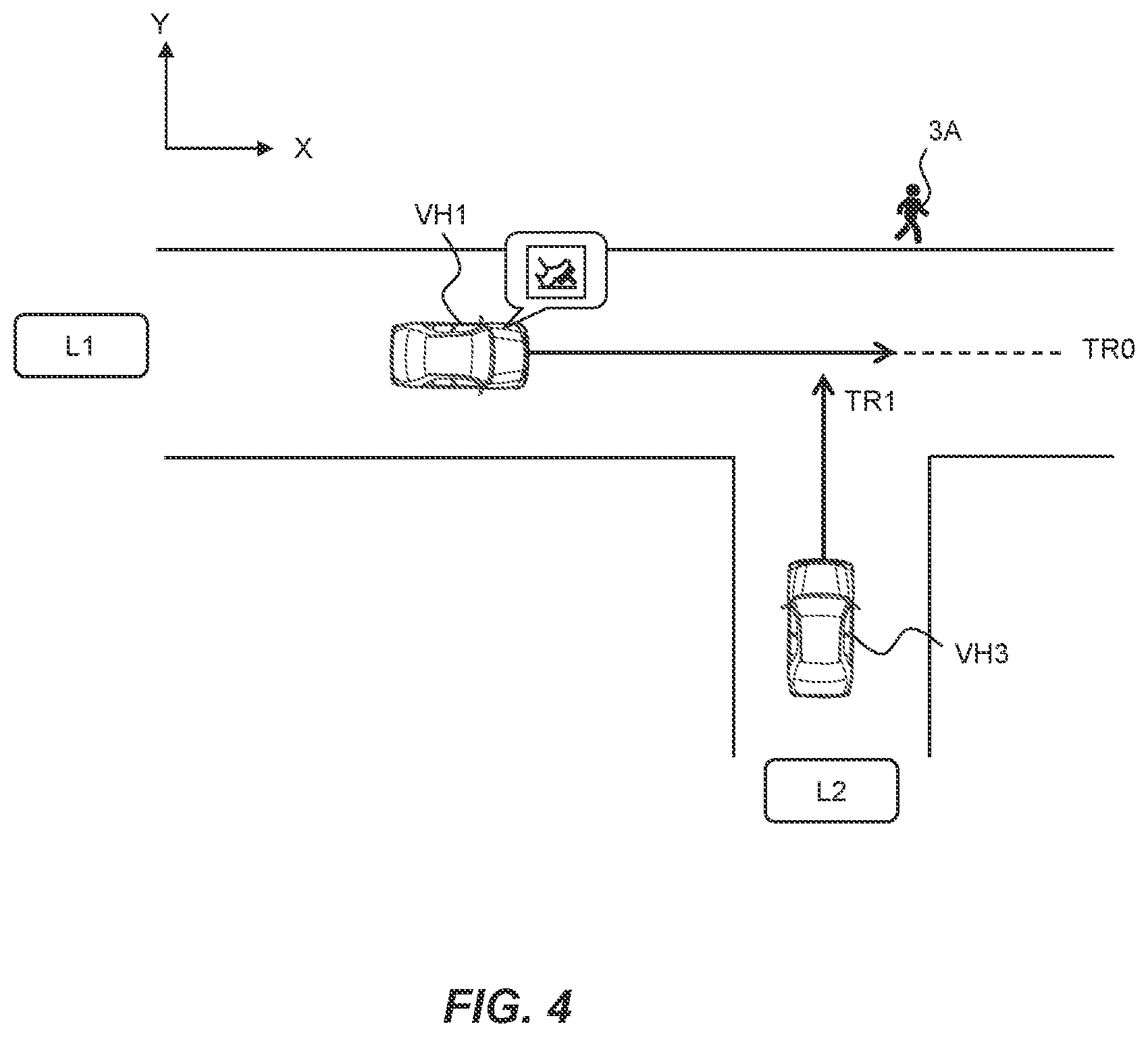 Patent US12304472 Figure 4 – Driving assist method and driving assist device for vehicle and medium