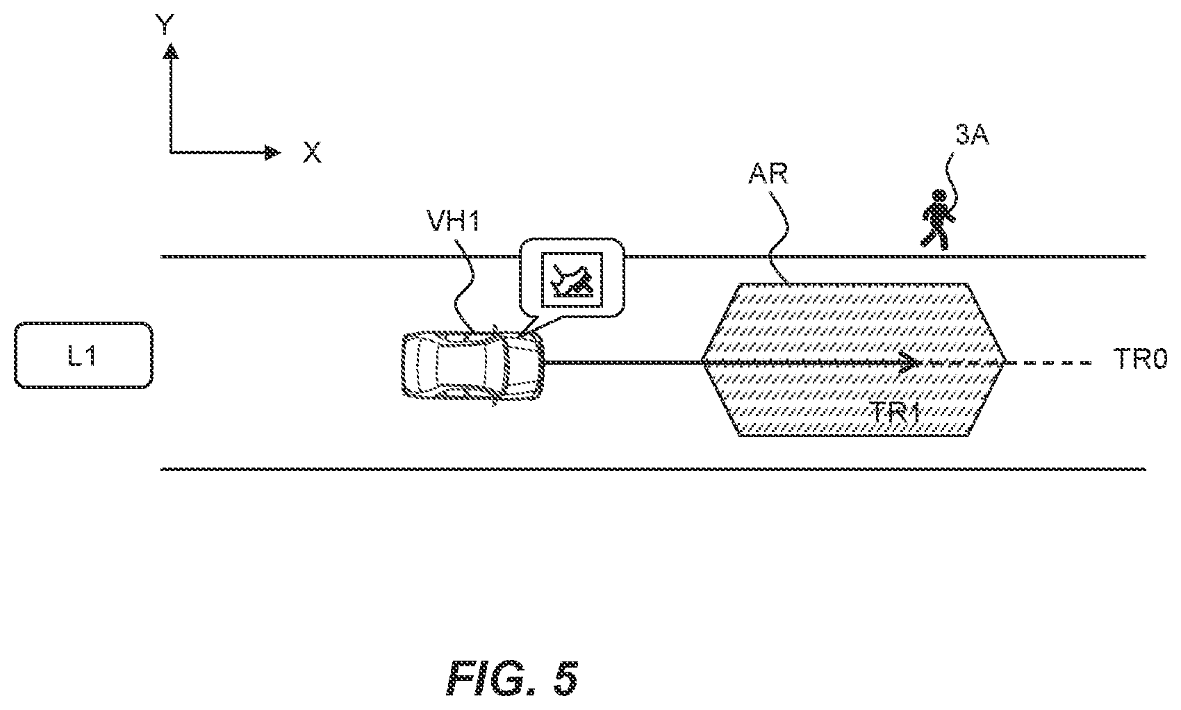 Patent US12304472 Figure 5 – Driving assist method and driving assist device for vehicle and medium