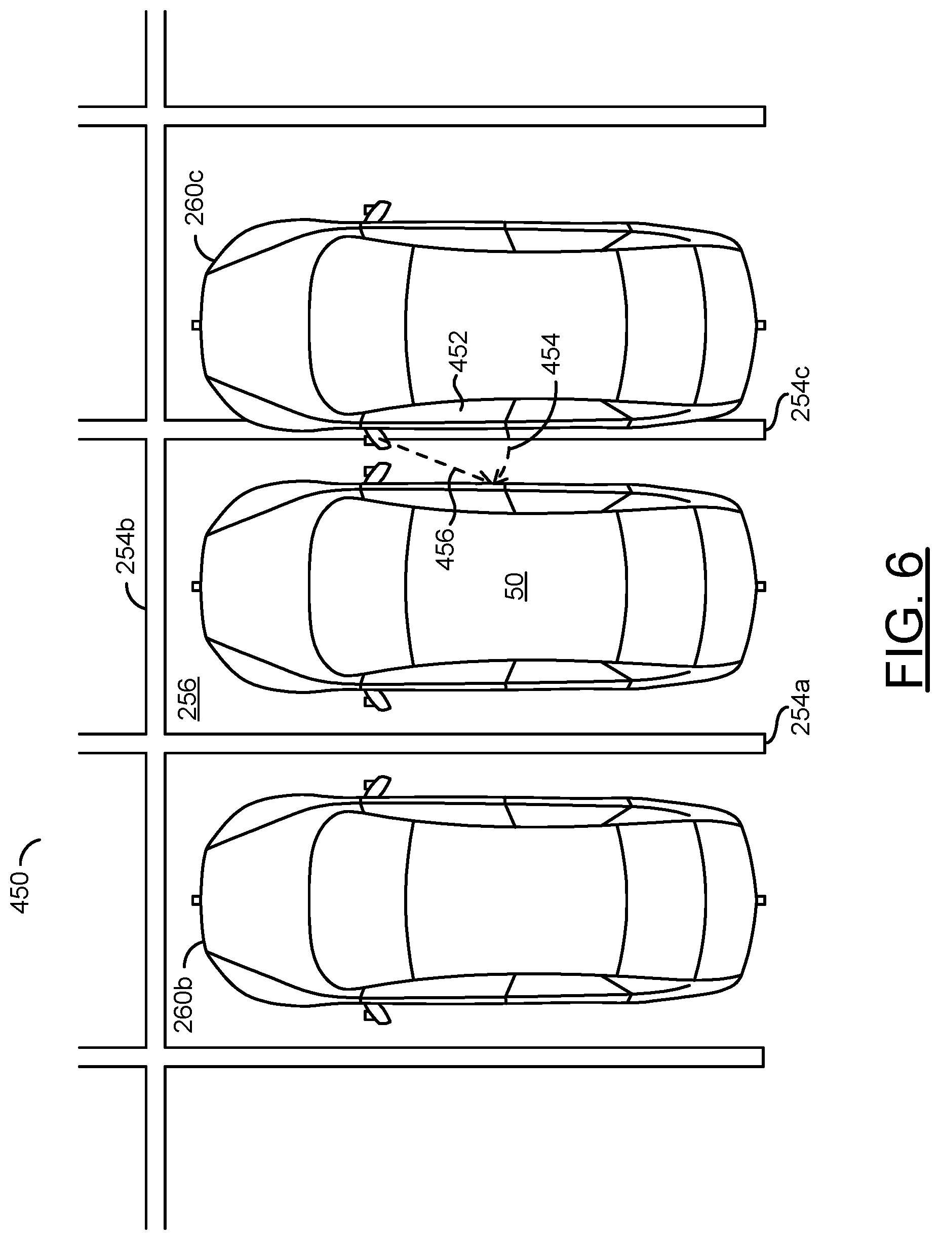 Patent US12304475 Figure 6 – Automatic collision detection, warning, avoidance and prevention in parked cars