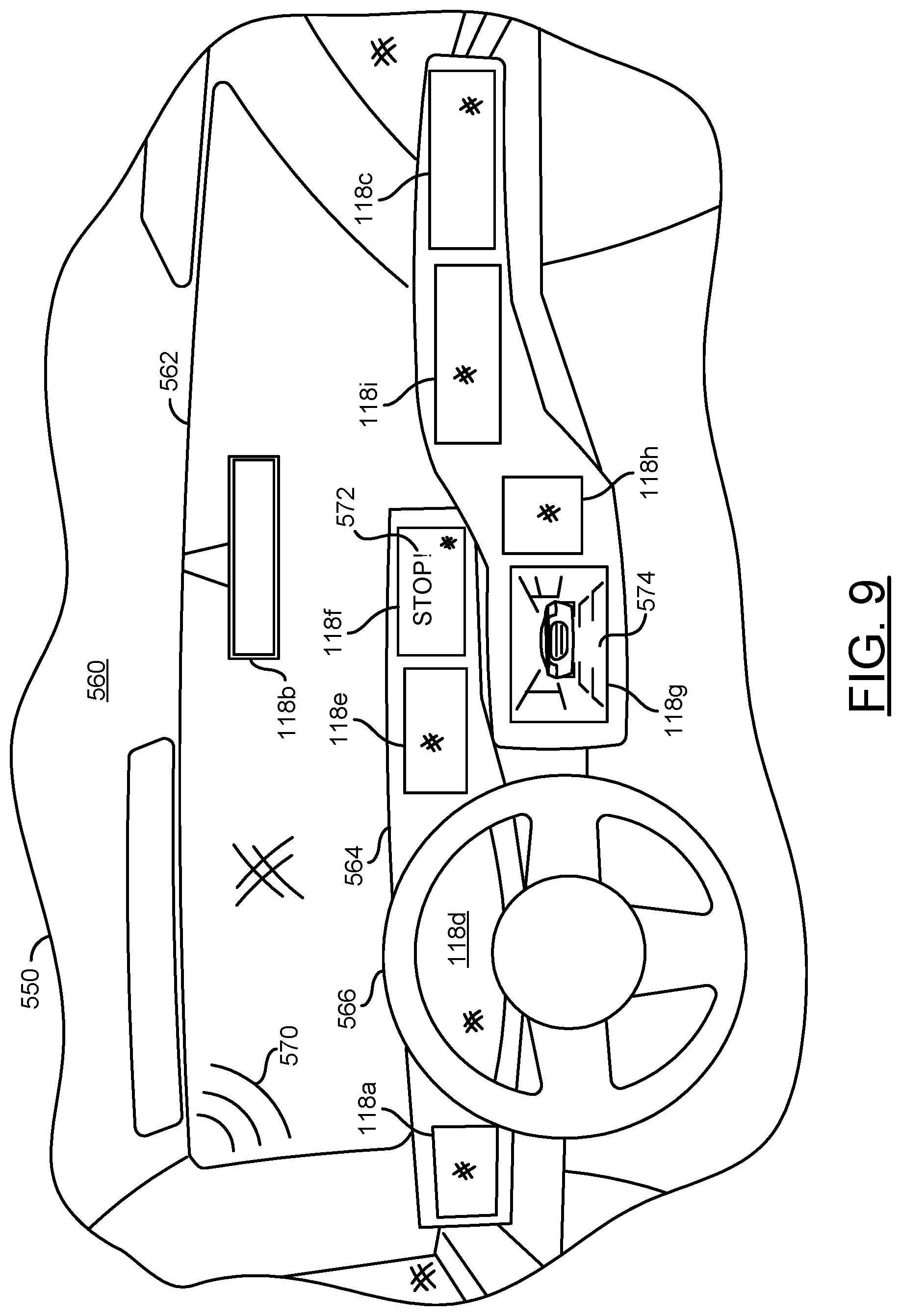 Patent US12304475 Figure 9 – Automatic collision detection, warning, avoidance and prevention in parked cars