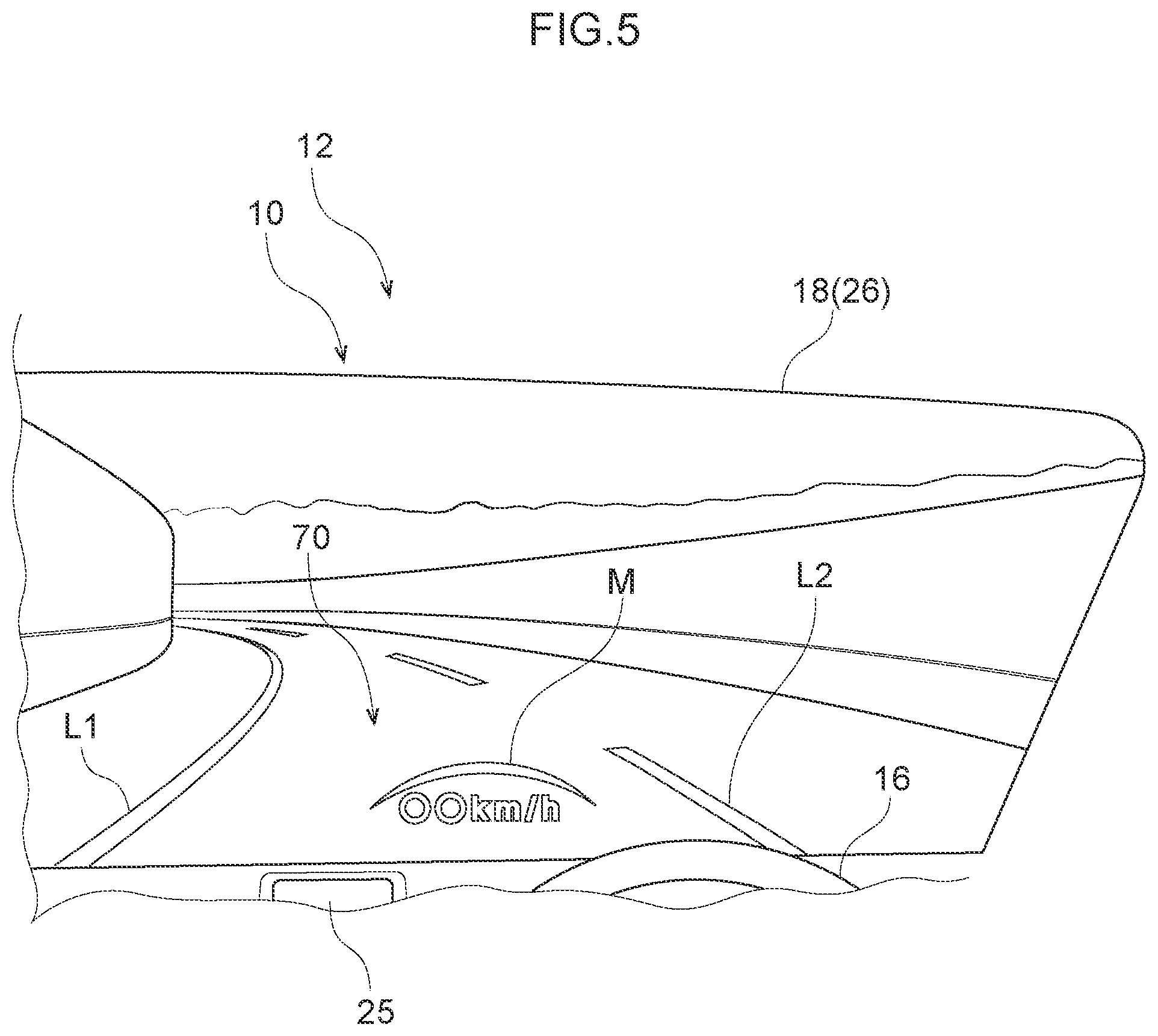 Patent US12304479 Figure 5 – Vehicle display device, display method, and storage medium