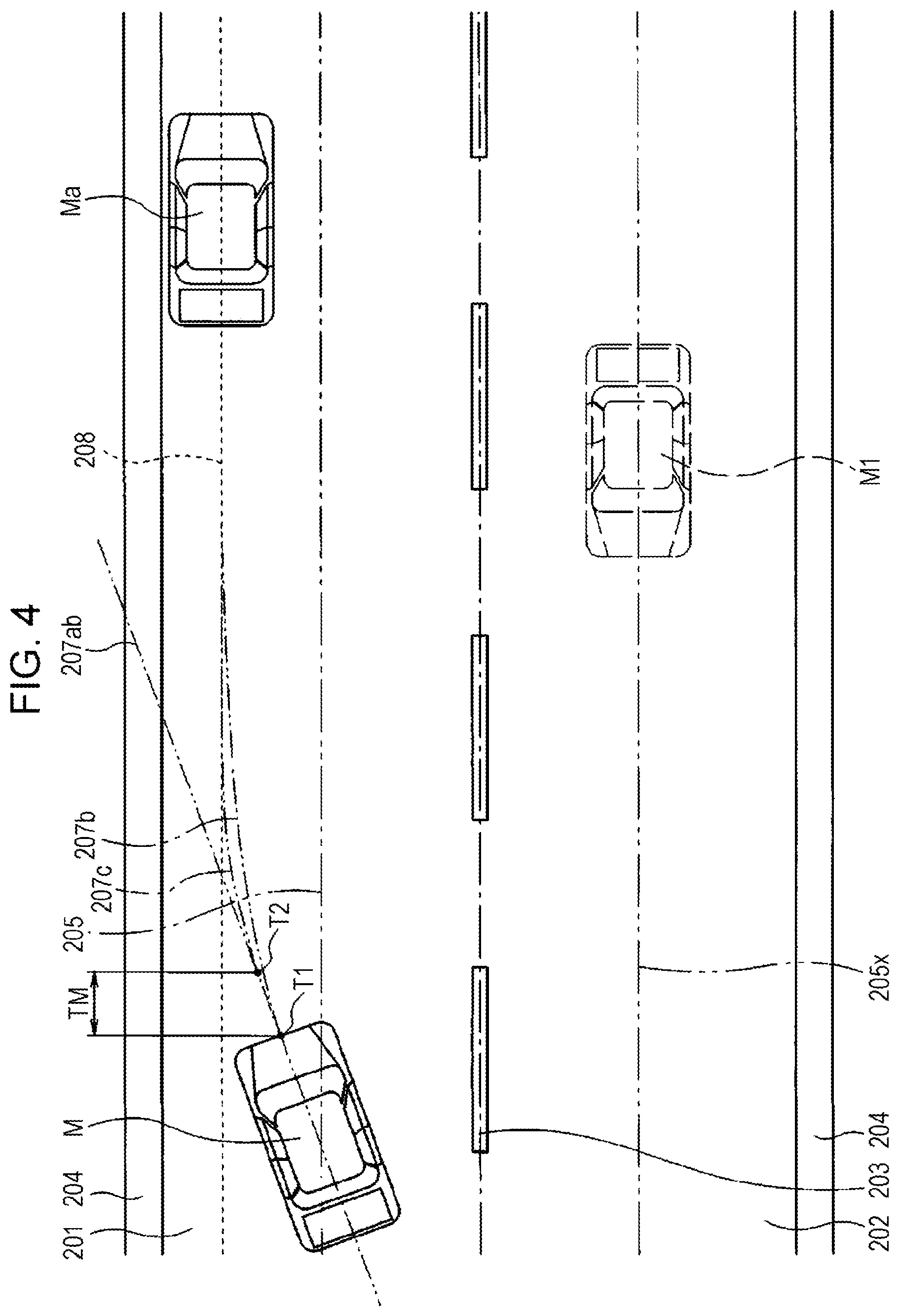 Patent US12304480 Figure 4 – Vehicle drive assist apparatus