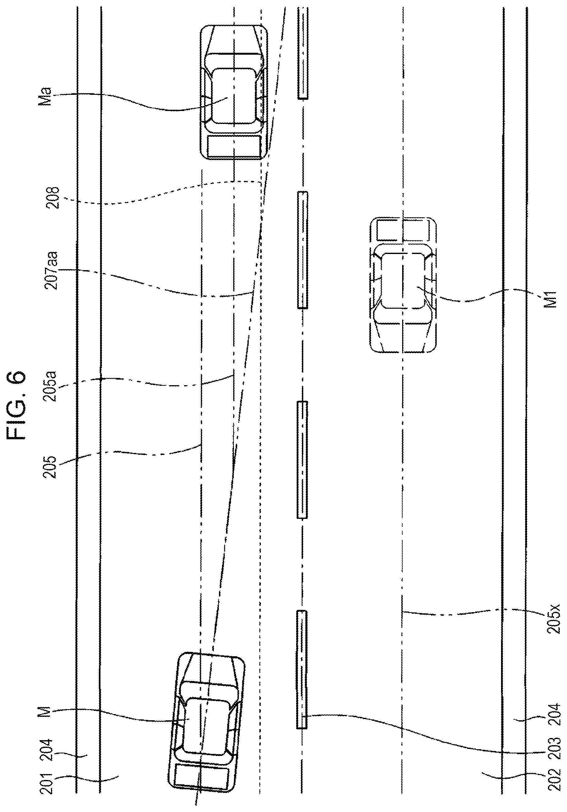 Patent US12304480 Figure 6 – Vehicle drive assist apparatus