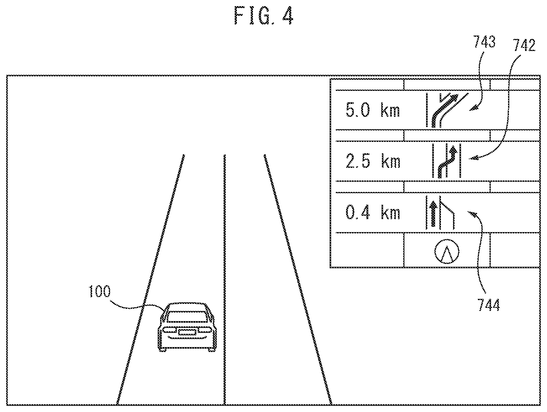 Patent US12304488 Figure 4 – Vehicle control device, information provision method, and non-transitory recording medium