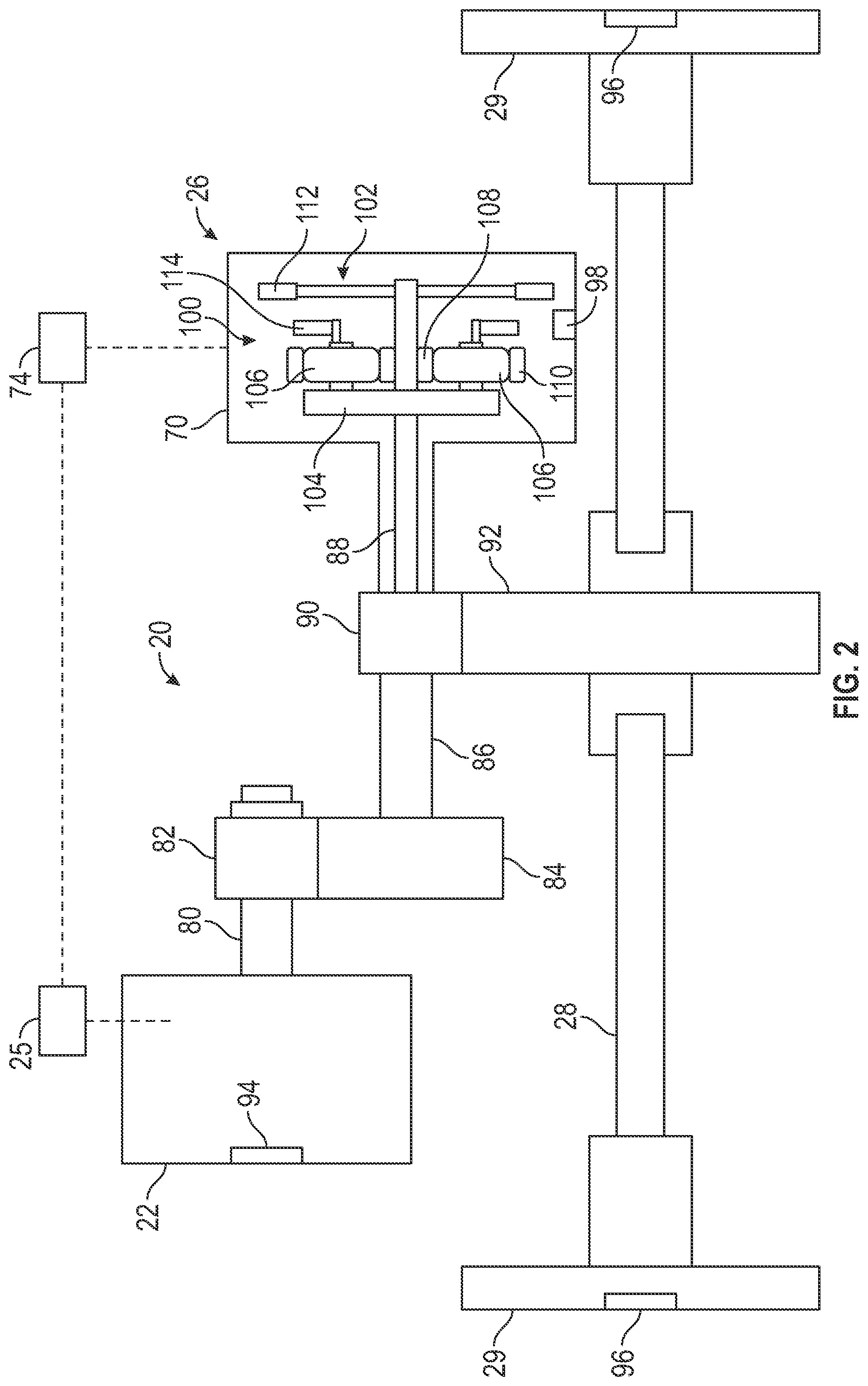 Patent US12304493 Figure 2 – Control of transitions between transmission states