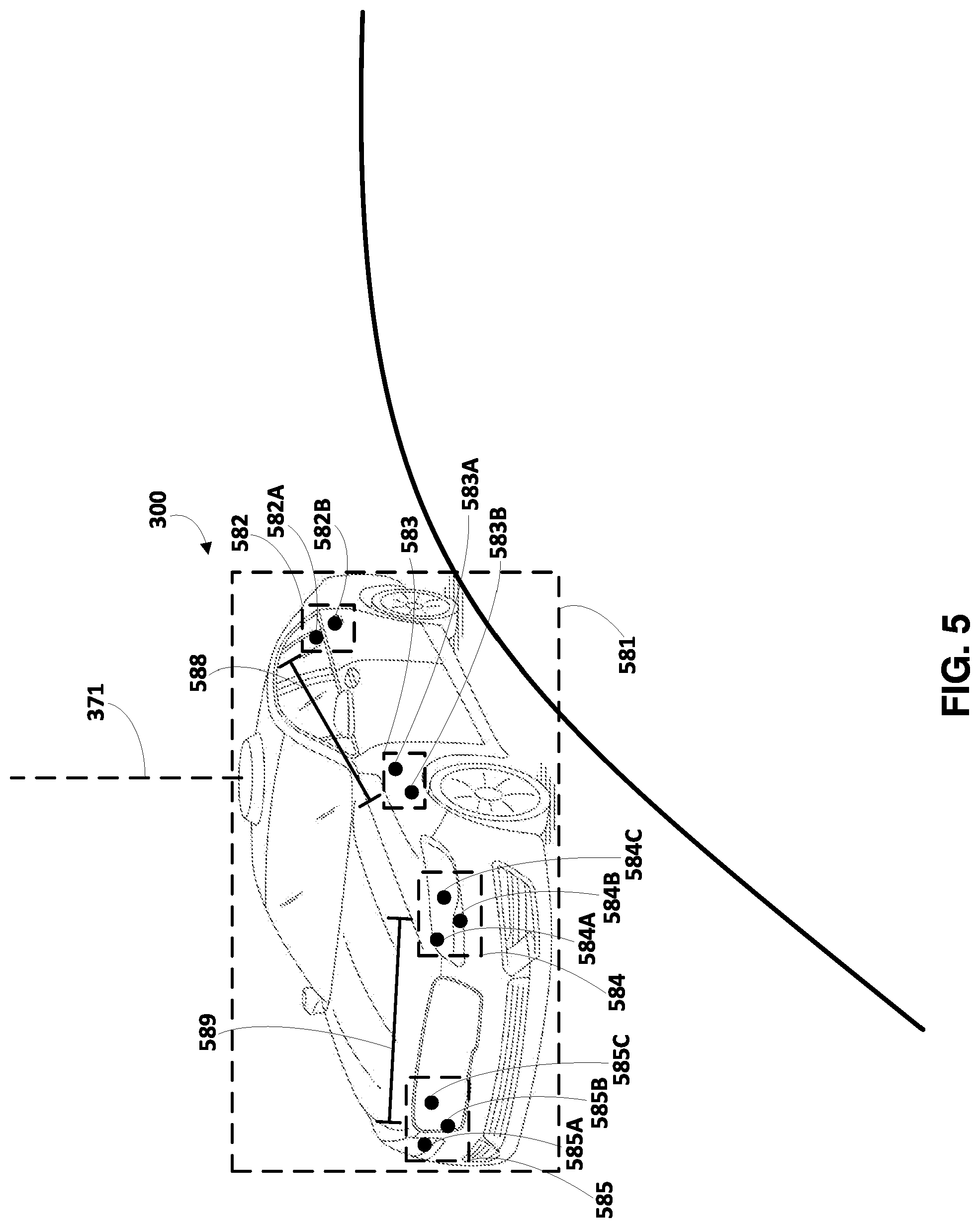 Patent US12304494 Figure 5 – Control of autonomous vehicle based on determined yaw parameter(s) of additional vehicle