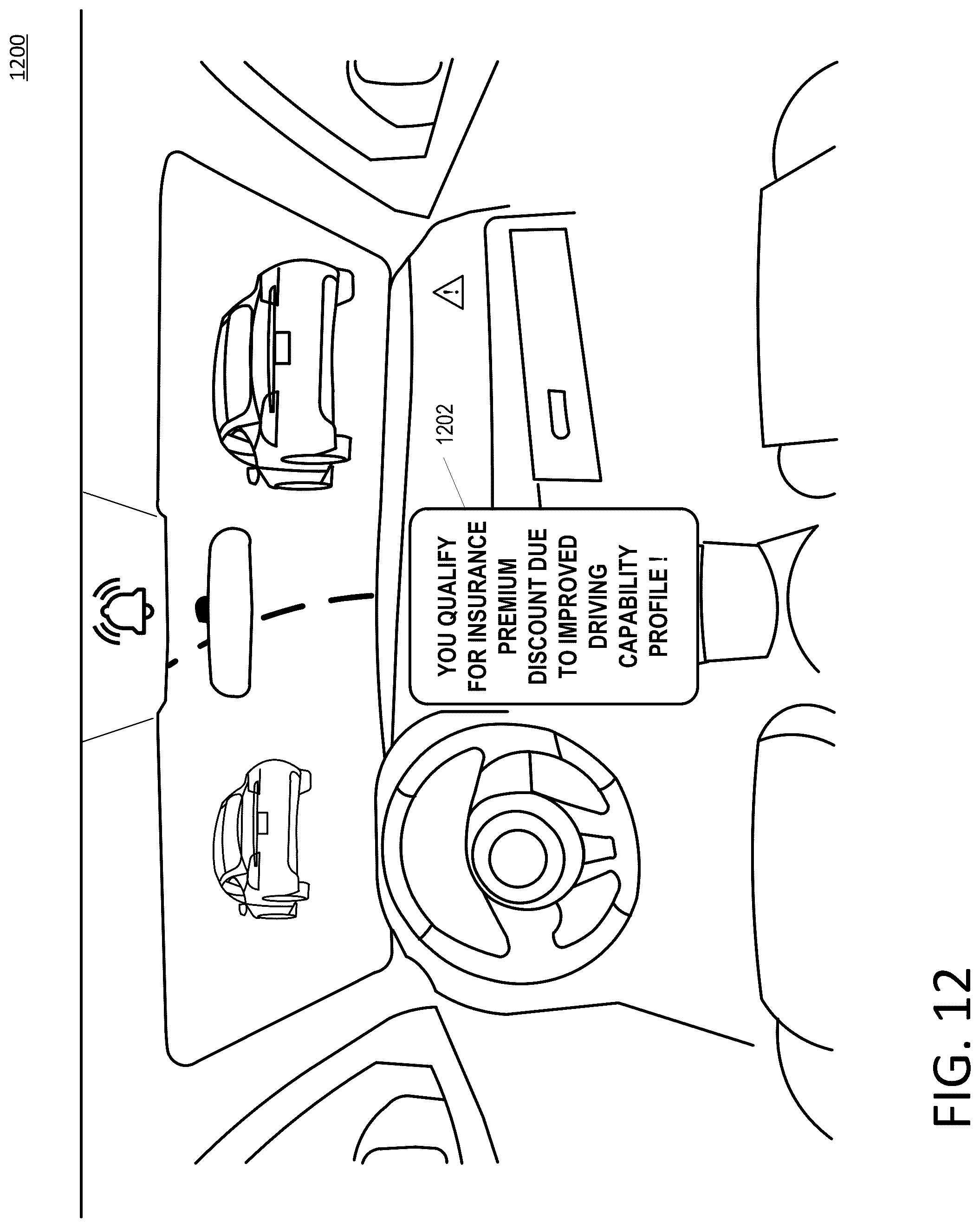 Patent US12304502 Figure 12 – Assessing driver ability to operate an autonomous vehicle