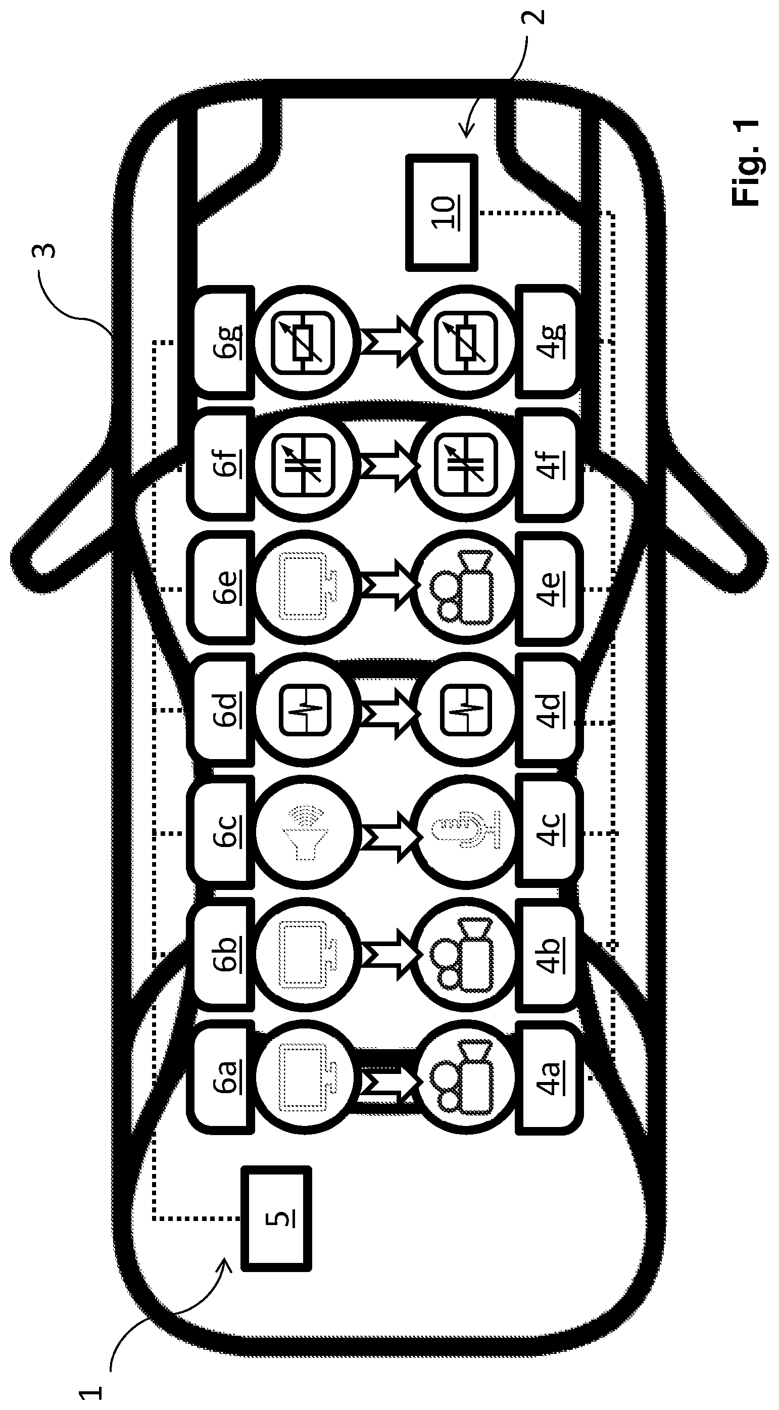 Patent US12304510 Figure 1 – System for testing a driver assistance system of a vehicle