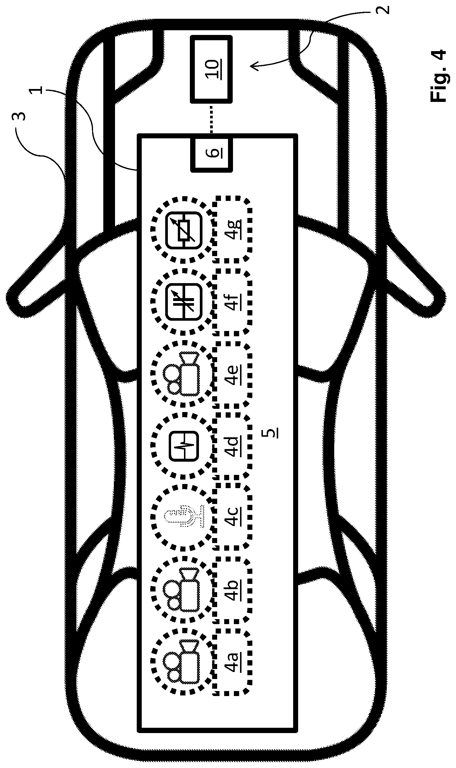 Patent US12304510 Figure 4 – System for testing a driver assistance system of a vehicle