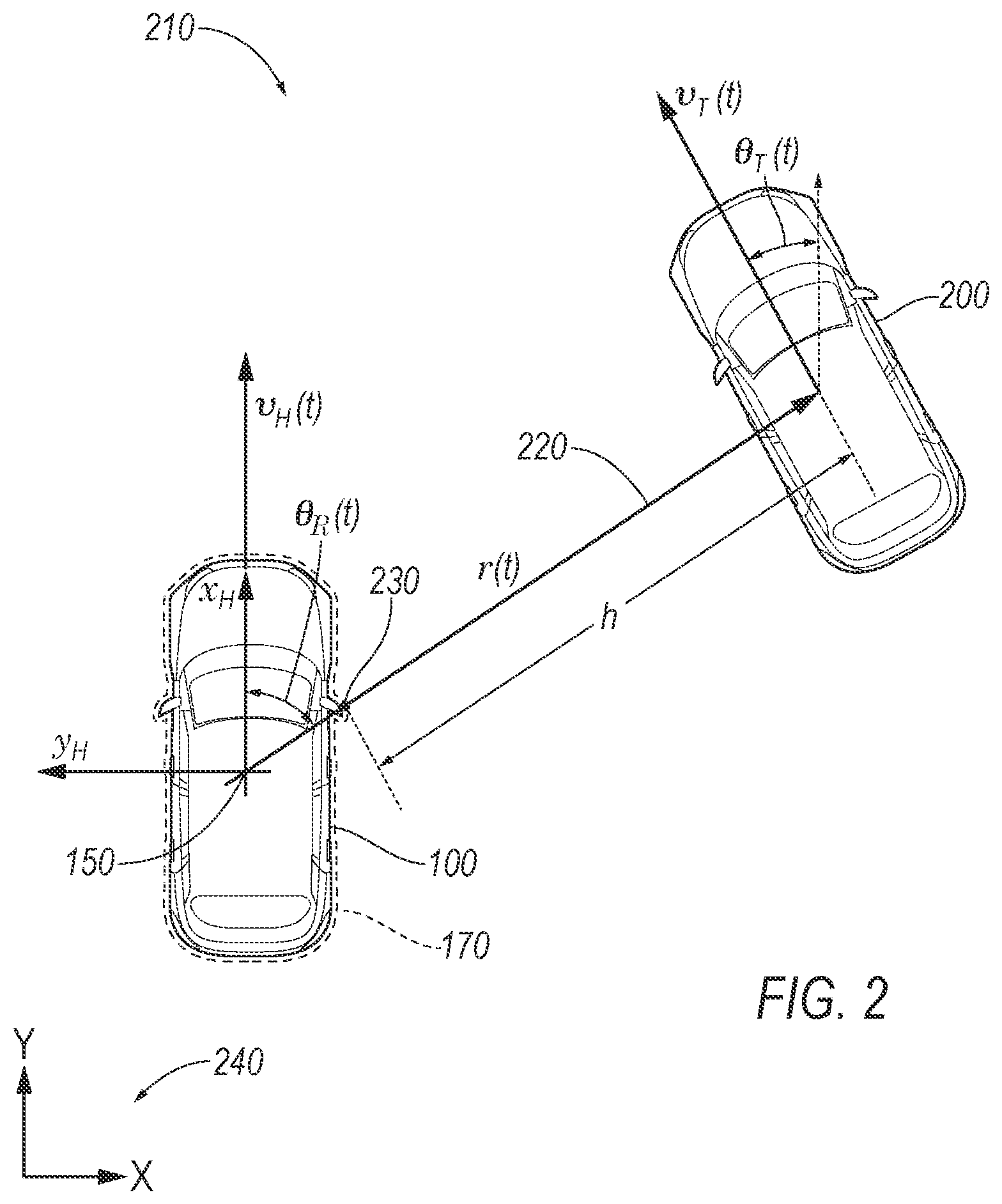 Patent US12304515 Figure 2 – Vehicle path adjustment