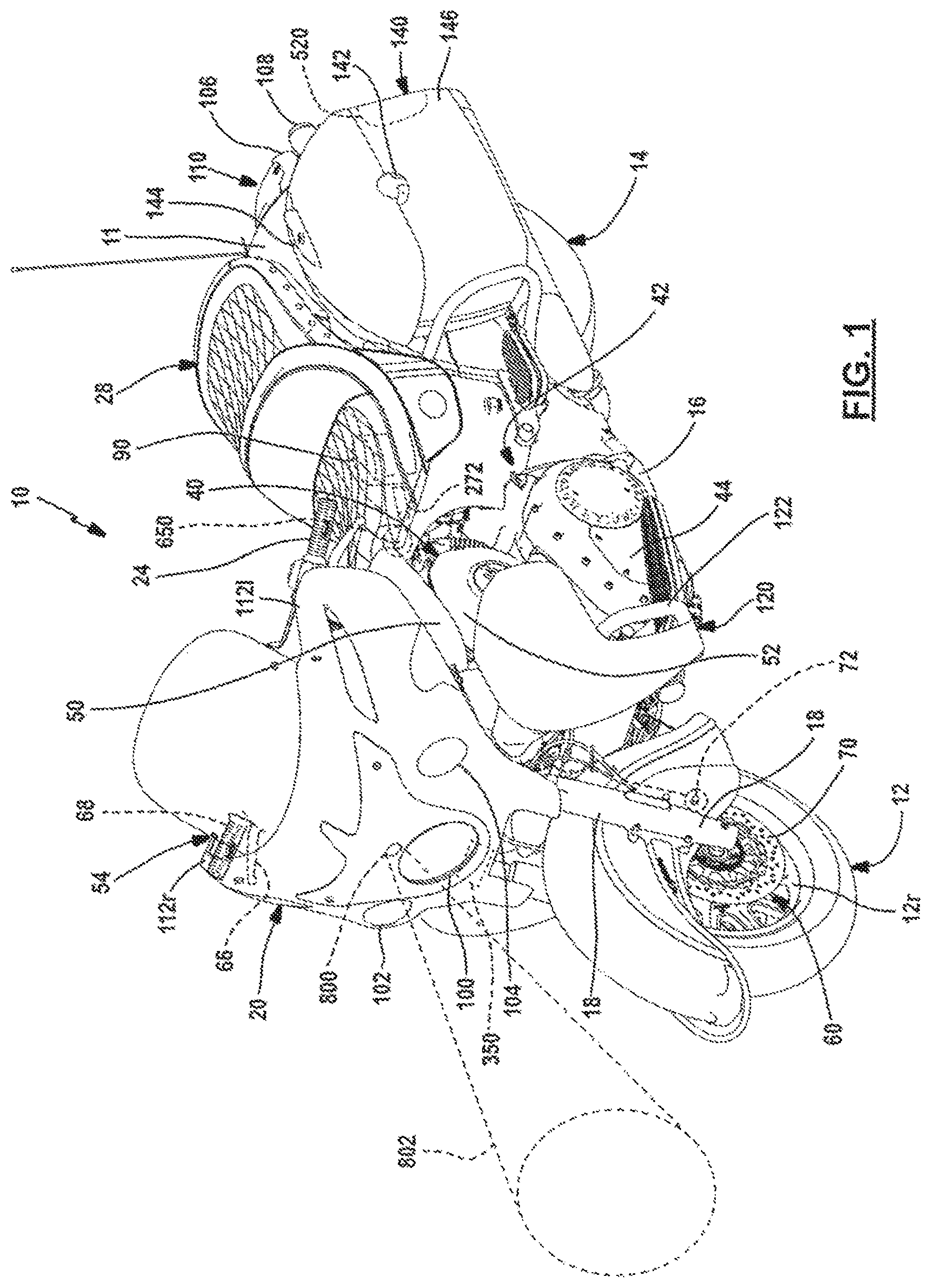 Patent US12304517 Figure 1 – Wheeled vehicle notification system and method