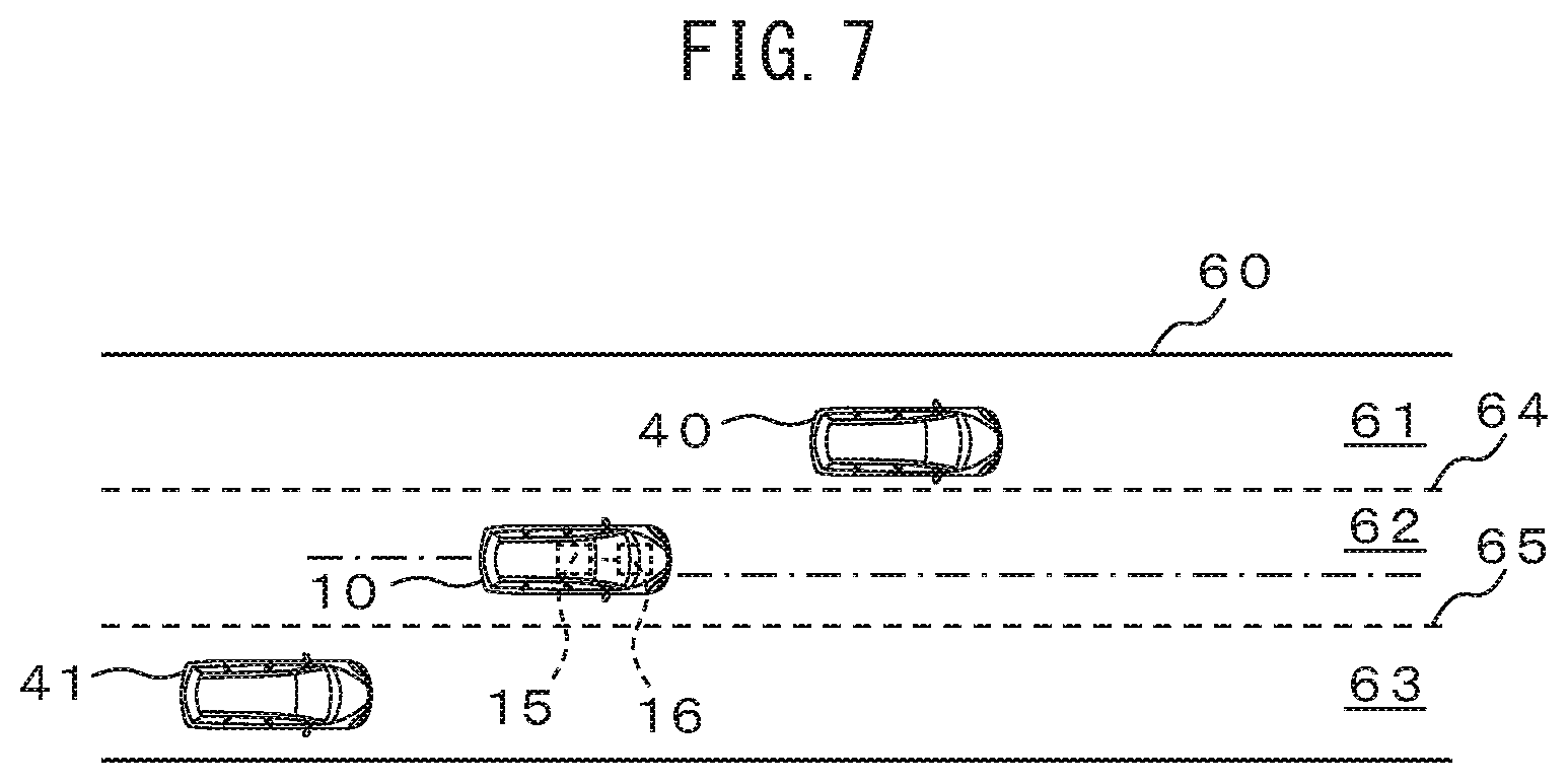 Patent US12304525 Figure 7 – Vehicle control device, storage medium for storing computer program for vehicle control, and method for controlling vehicle