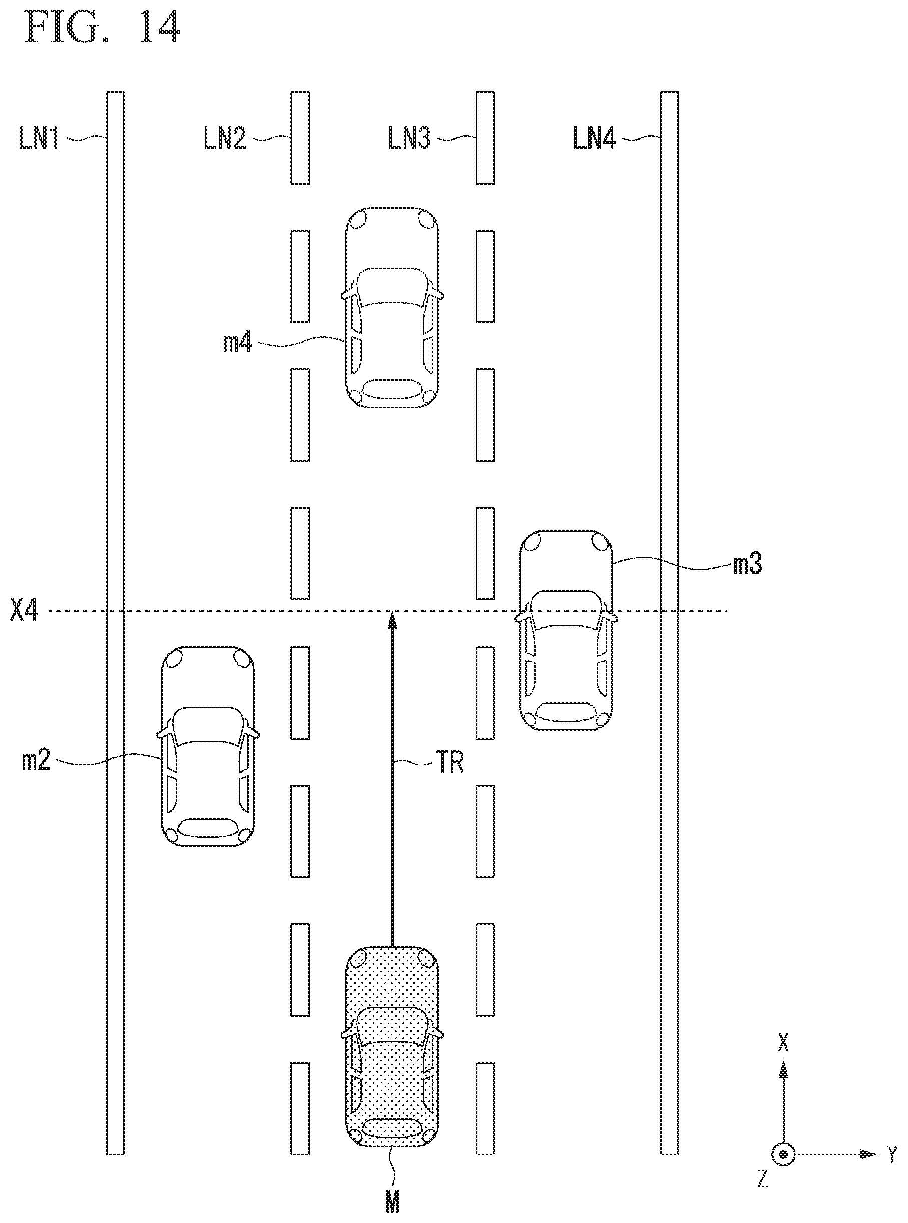 Patent US12304527 Figure 12 – Vehicle control device, vehicle control method, and storage medium