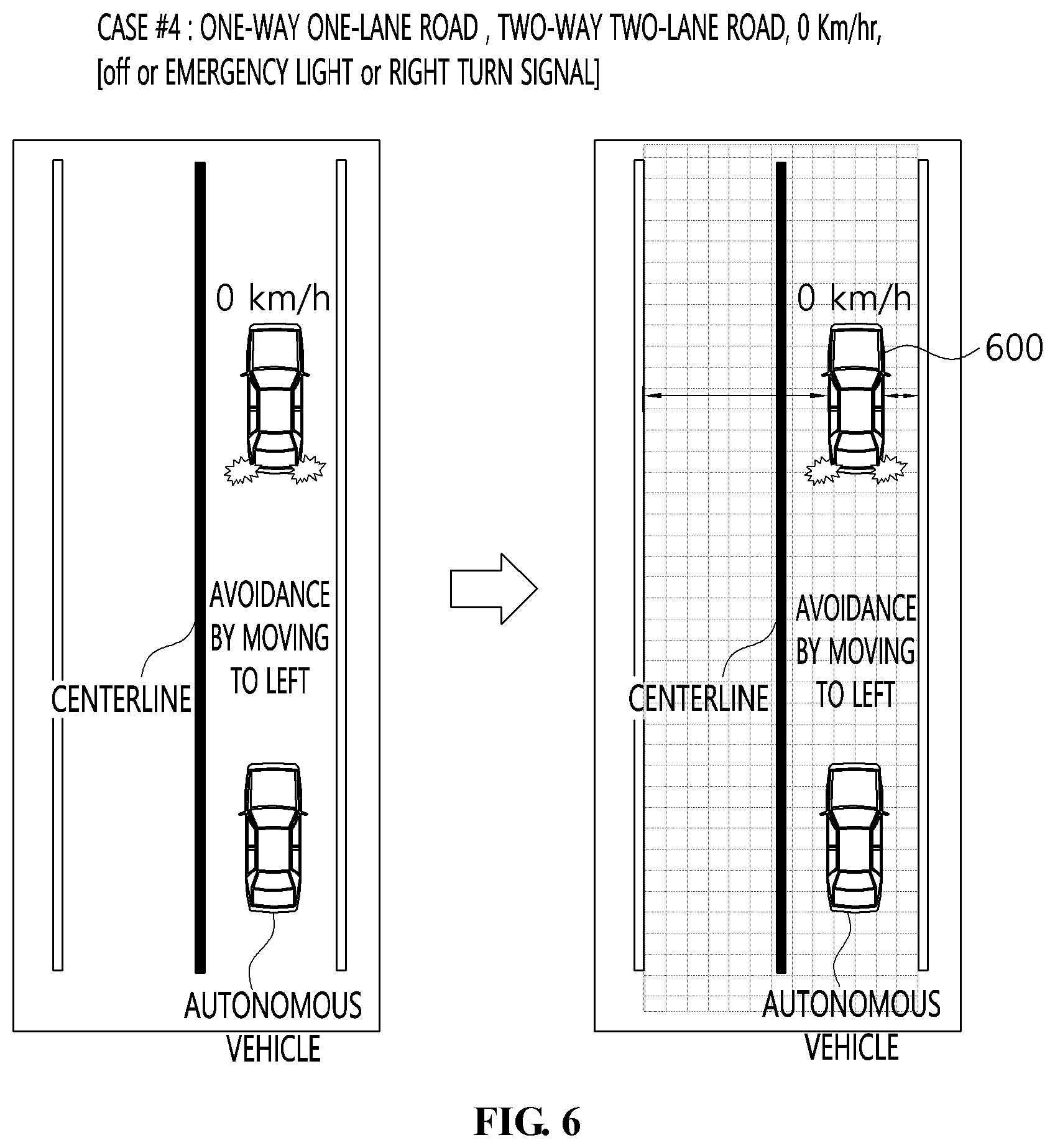 Patent US12304528 Figure 6 – Autonomous driving method for avoiding stopped vehicle and apparatus for the same
