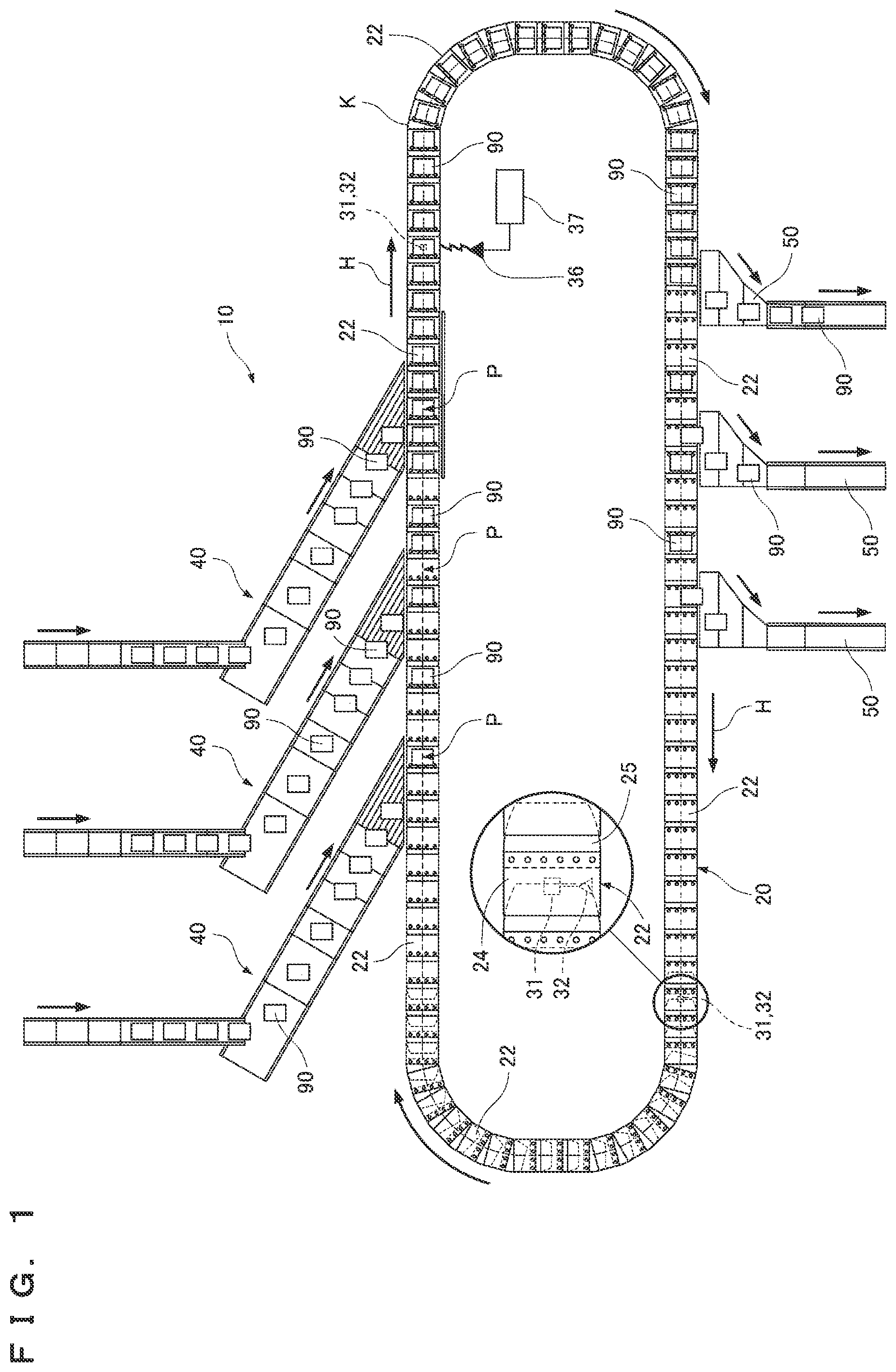 Patent US12304532 Figure 1 – Article conveyance apparatus