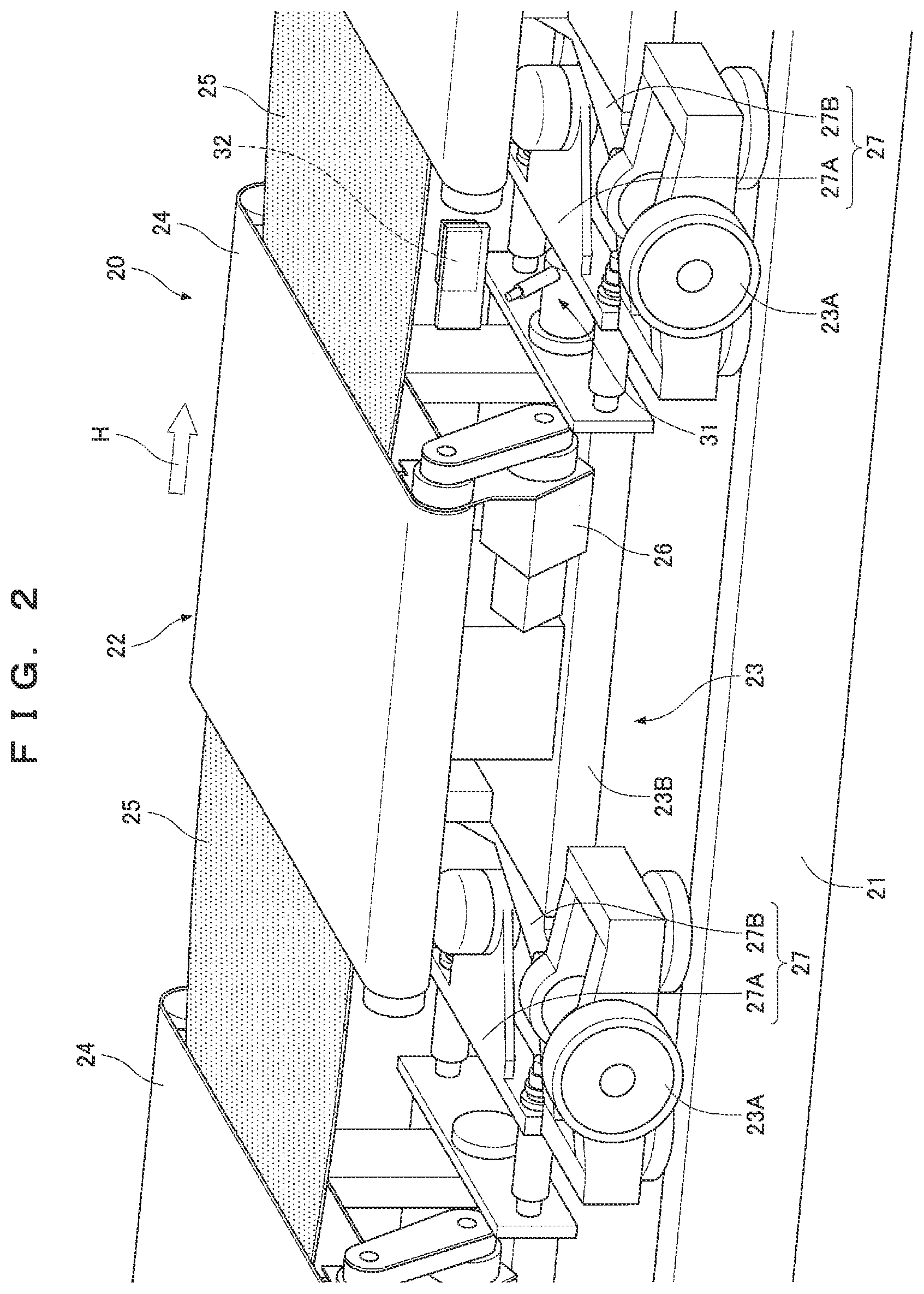 Patent US12304532 Figure 2 – Article conveyance apparatus