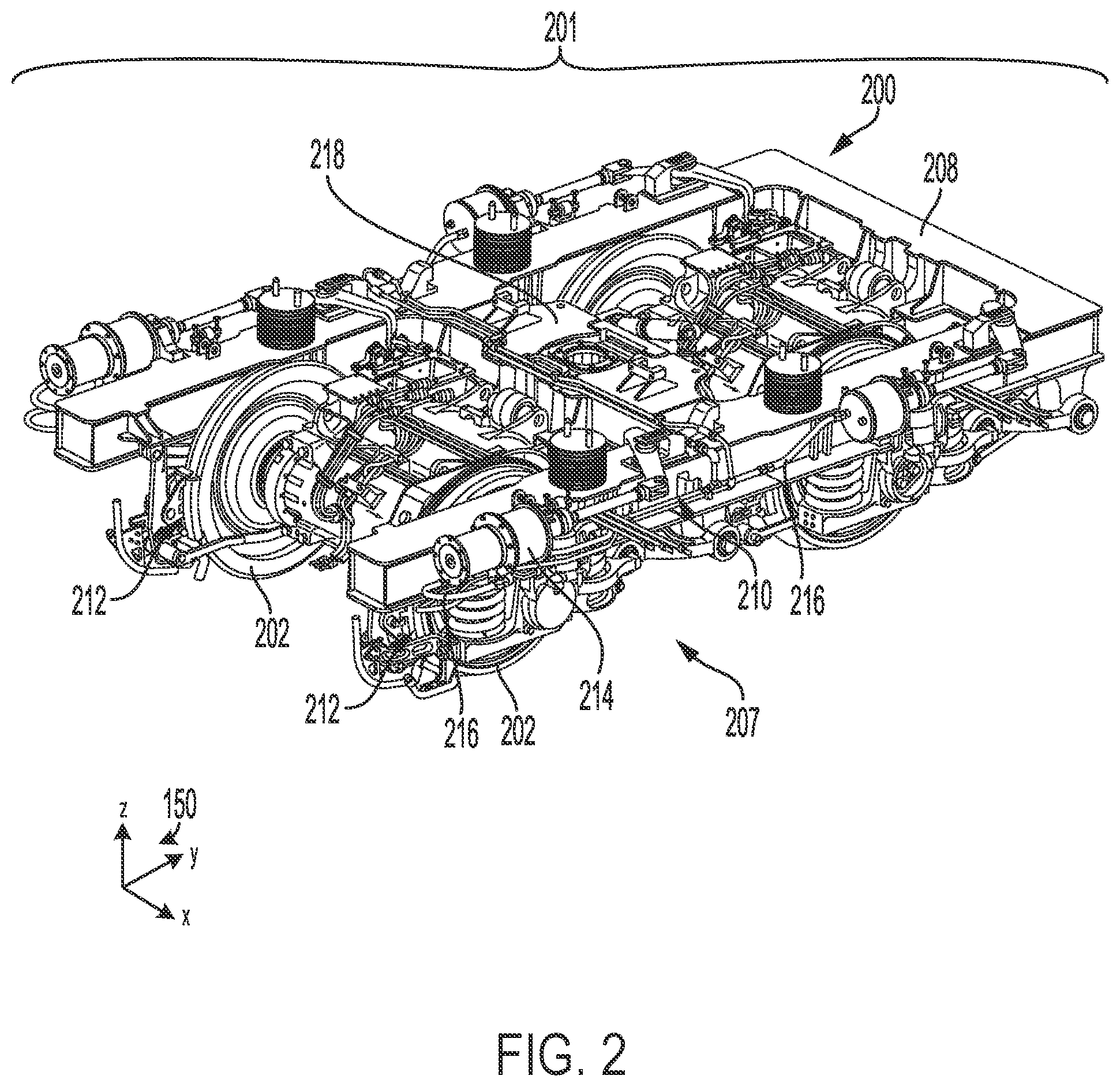 Patent US12304534 Figure 2 – Brake assembly and method for operation of said assembly