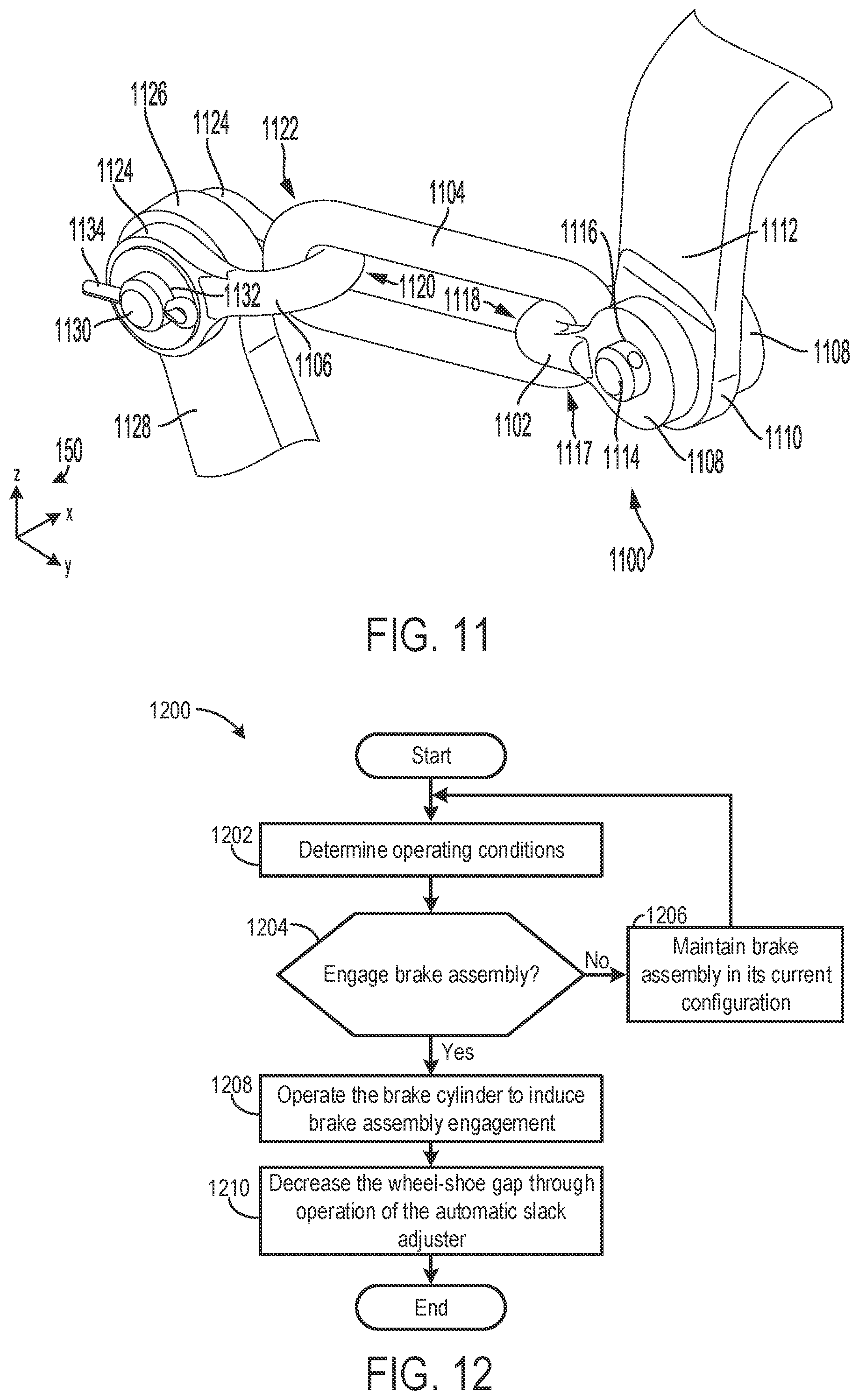 Patent US12304534 Figure 7 – Brake assembly and method for operation of said assembly