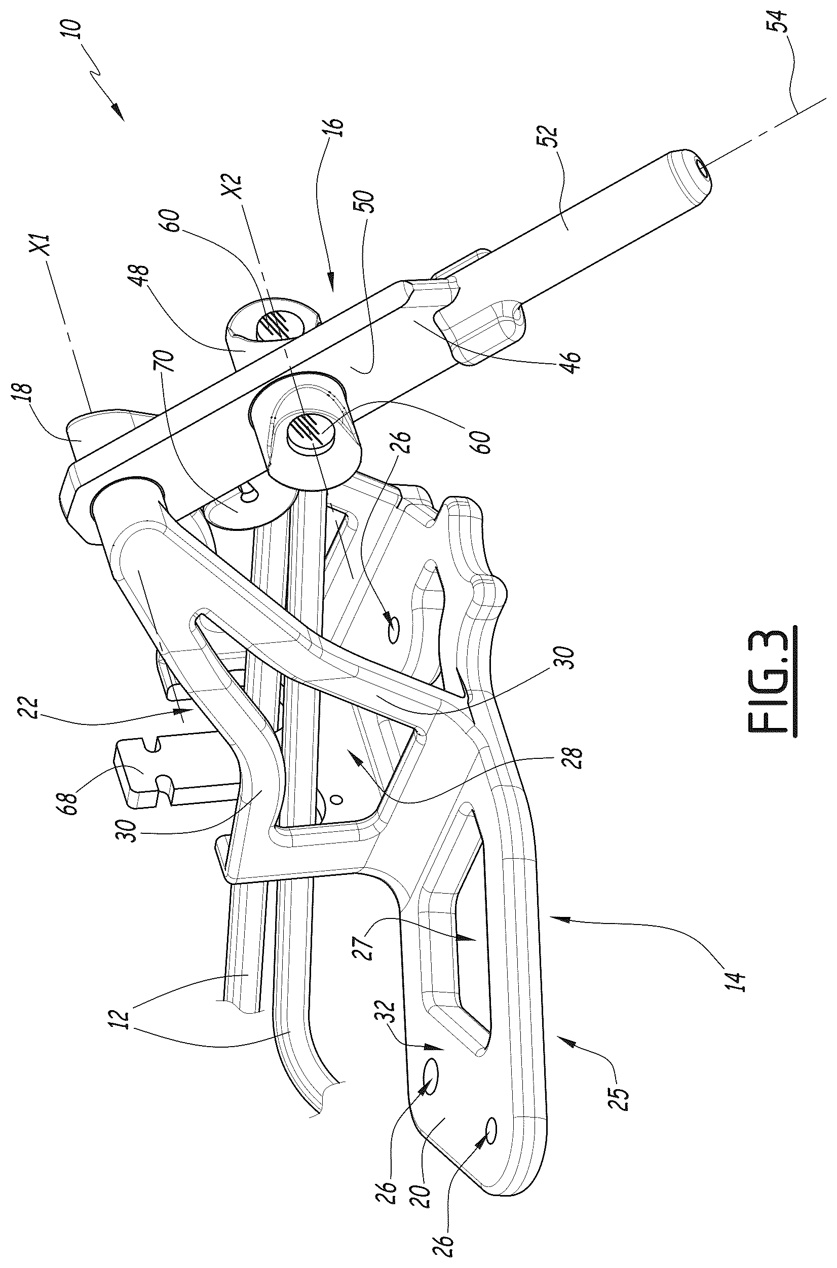 Patent US12304535 Figure 3 – Unlocking system, bogie comprising such a system and associated manufacturing method