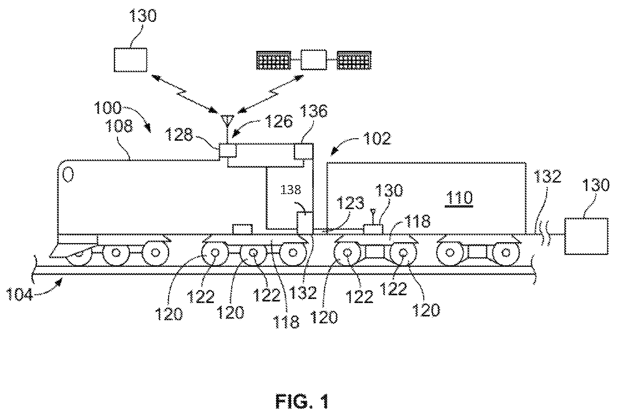 Patent US12304536 Figure 1 – Hybrid communication system