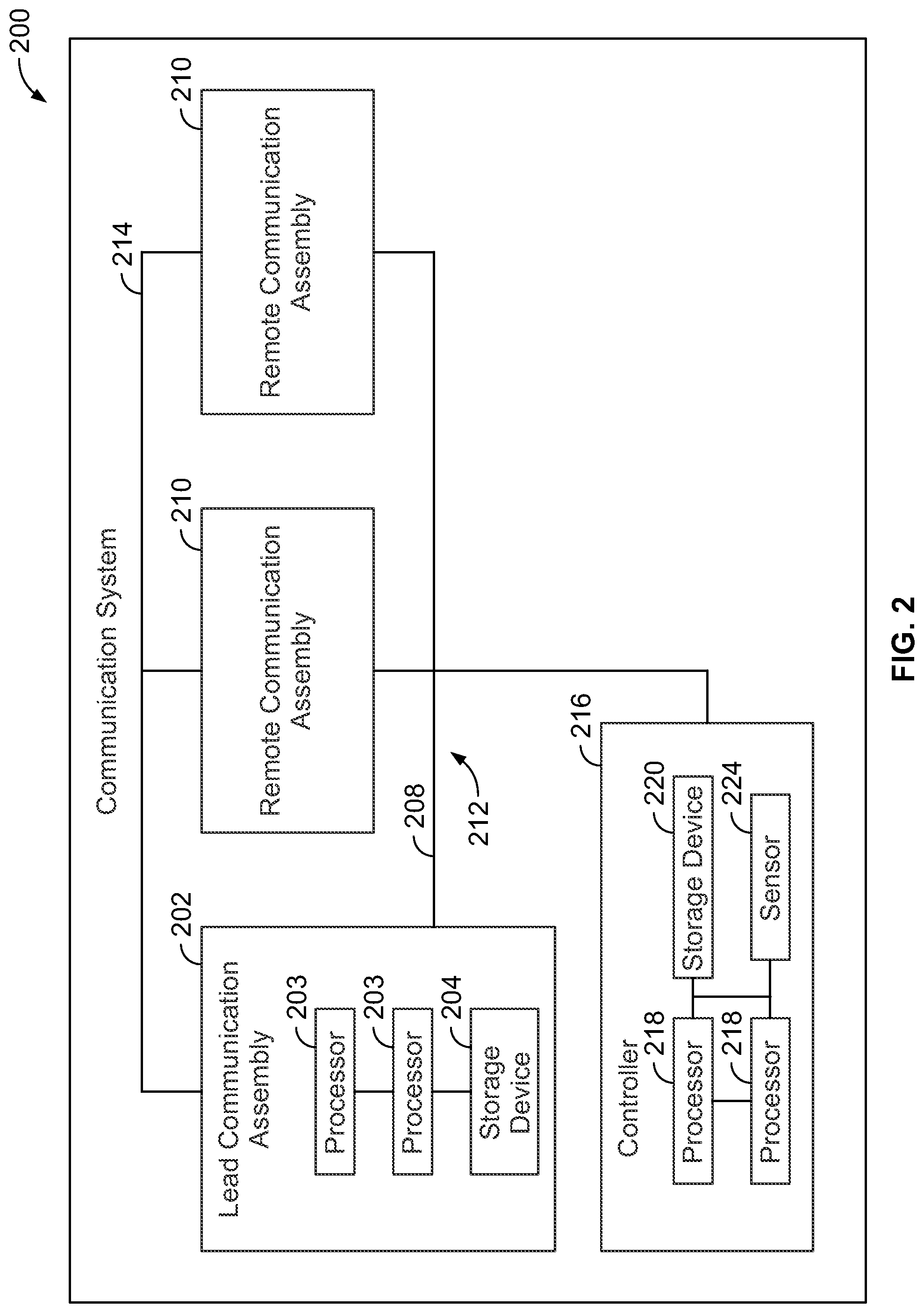 Patent US12304536 Figure 2 – Hybrid communication system