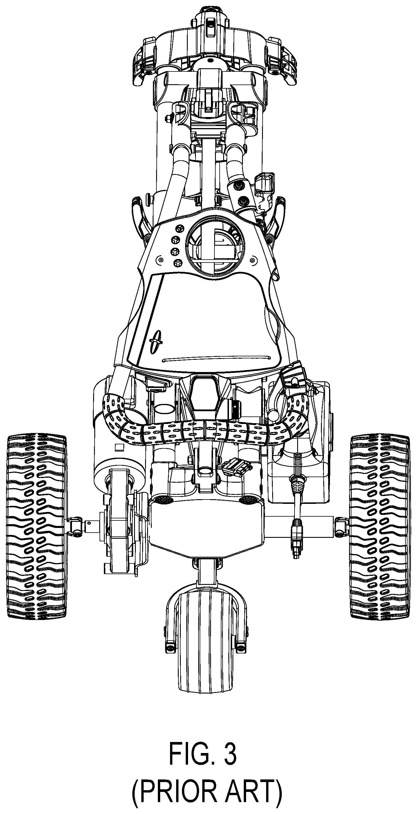 Patent US12304545 Figure 3 – Electric golf trolley