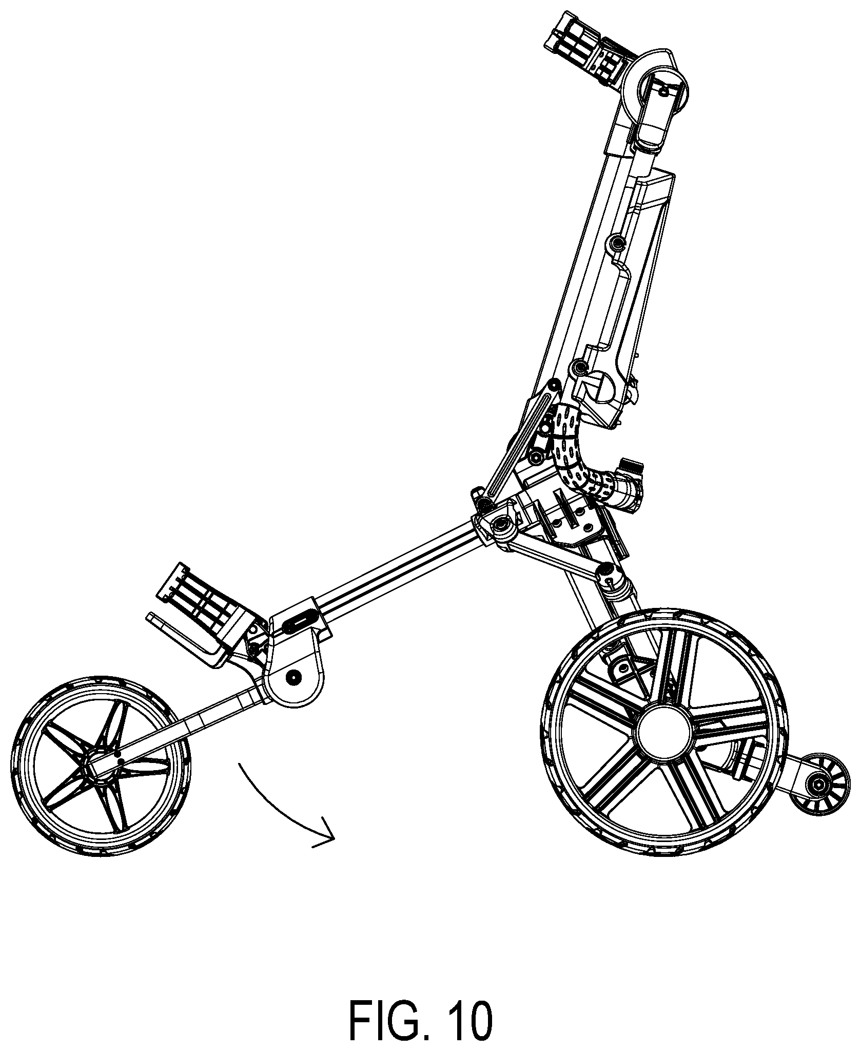 Patent US12304545 Figure 10 – Electric golf trolley