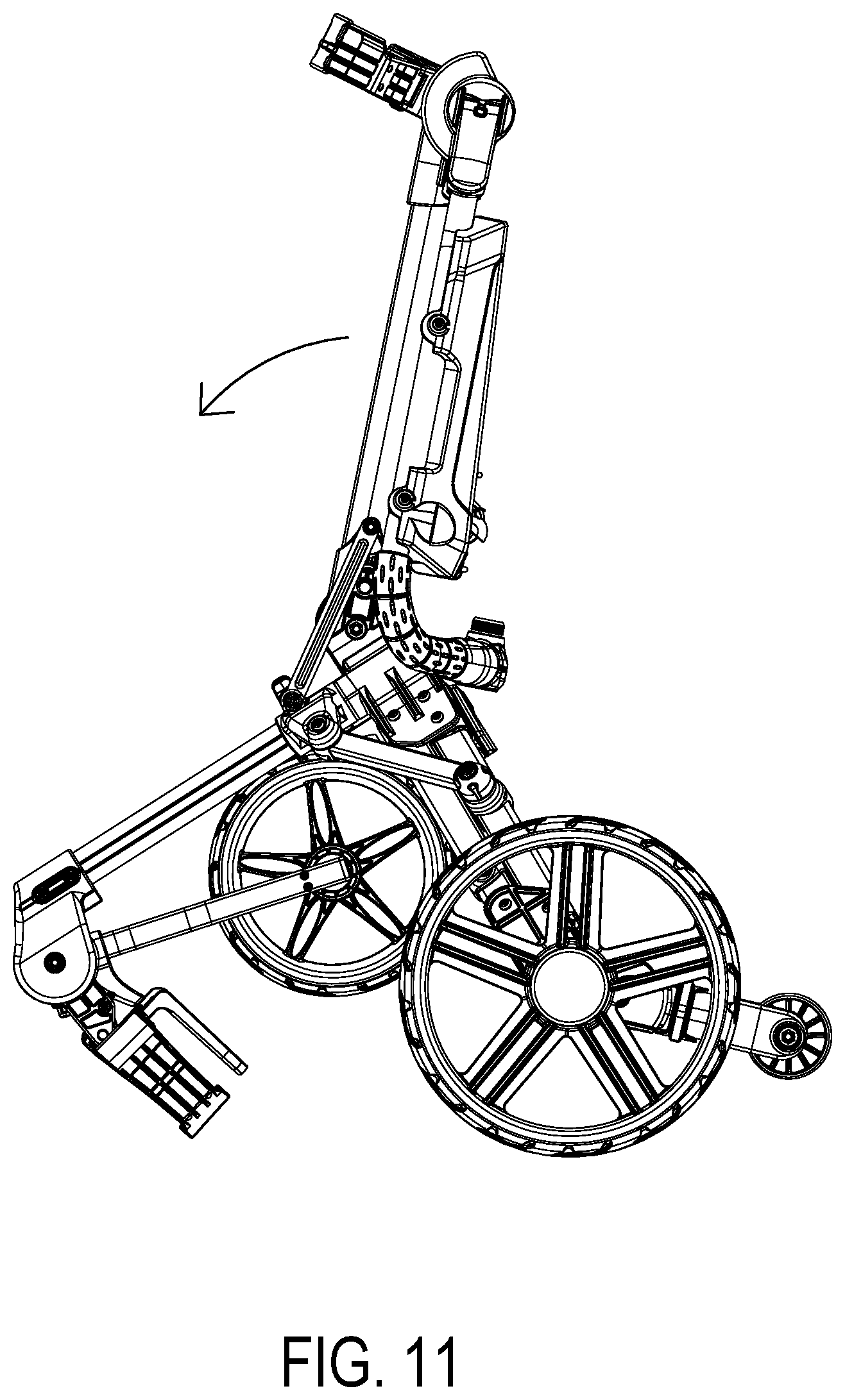 Patent US12304545 Figure 11 – Electric golf trolley