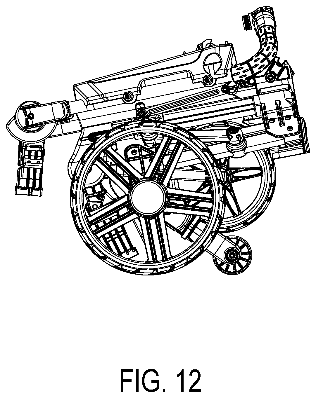 Patent US12304545 Figure 12 – Electric golf trolley