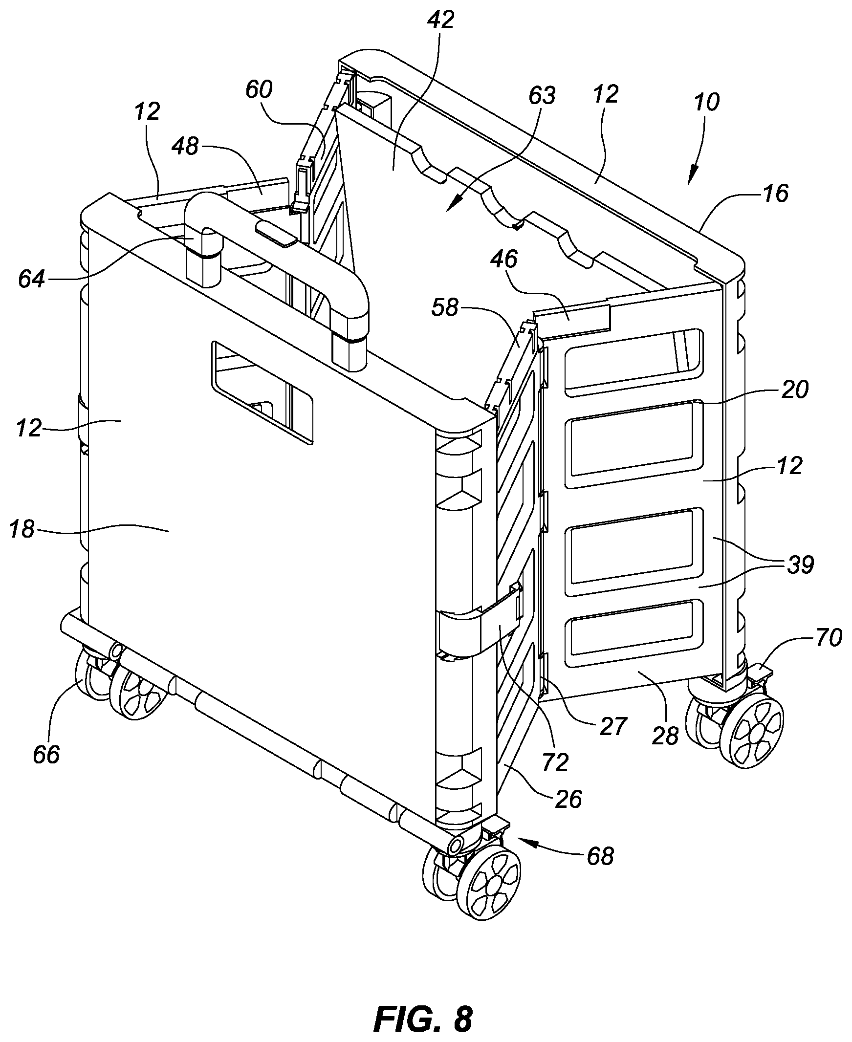 Patent US12304546 Figure 8 – Collapsible carts